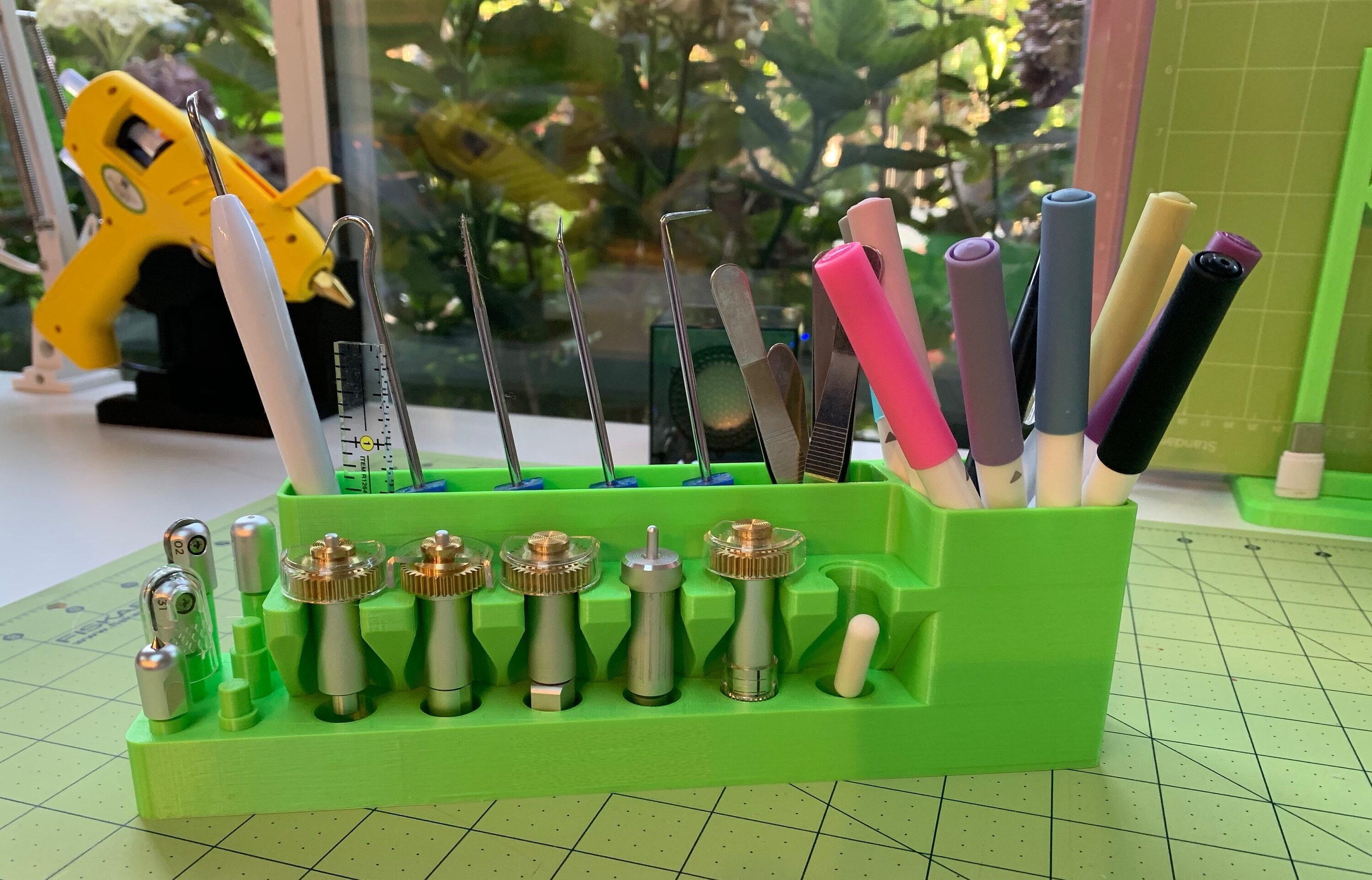 Products :: tool holder for cricut silhouette/ cutter holder / tool  organizer / toolhead stand / 3d printed / maker/ cameo