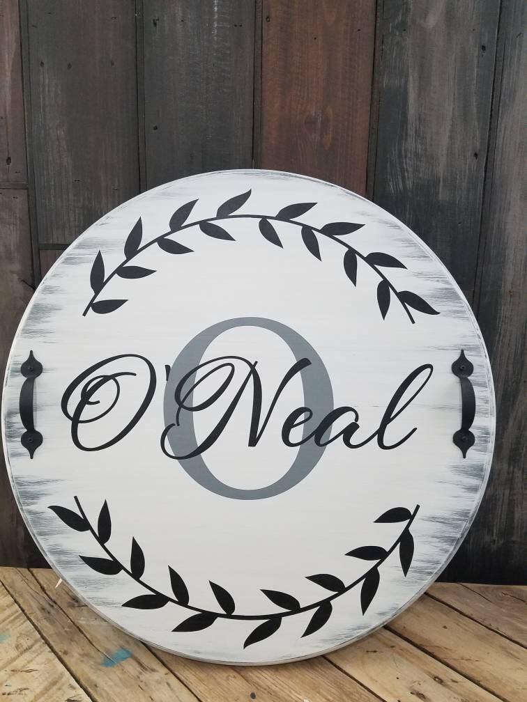 Logo popular engraved lazy susan, tray, or wall art