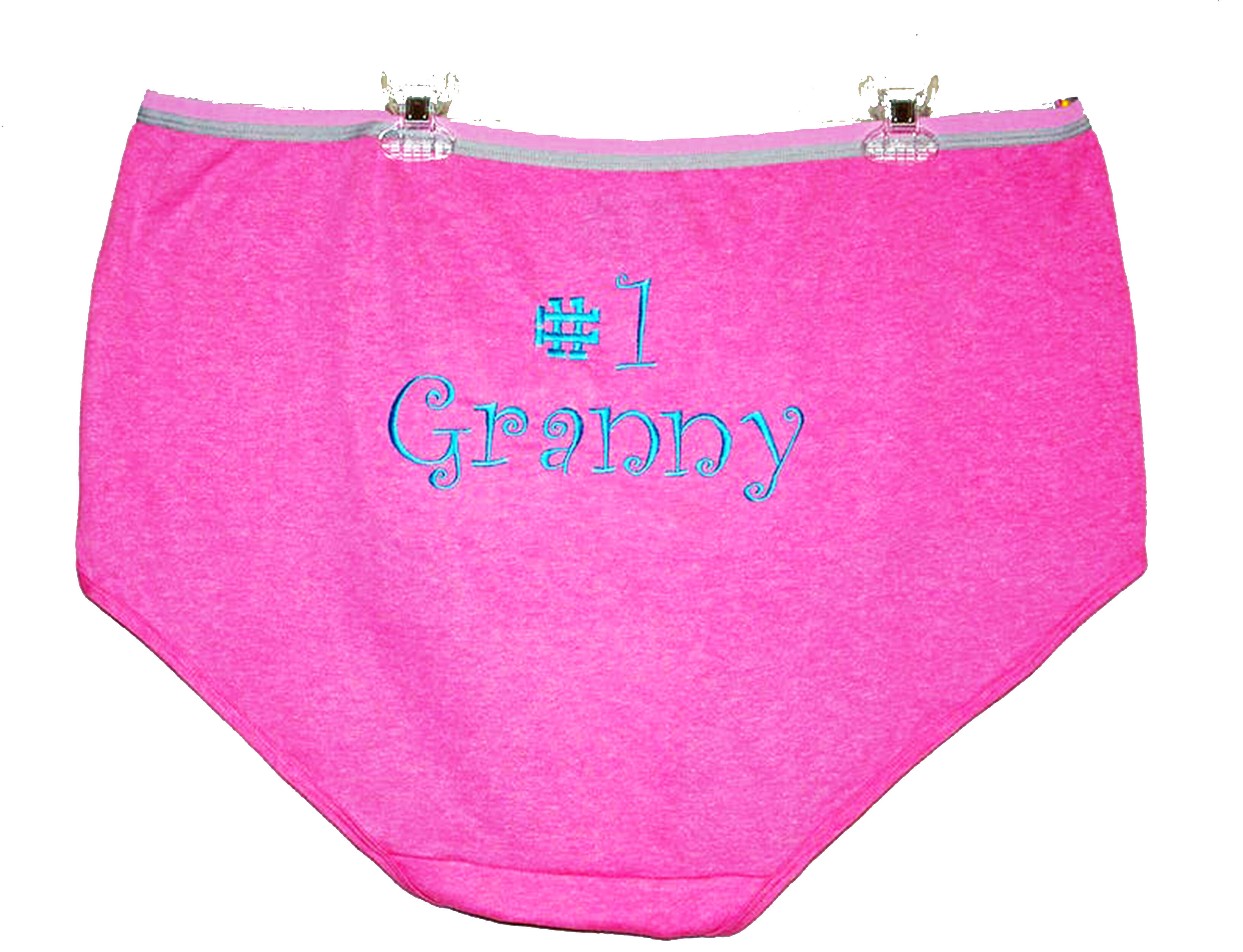 Granny Panties, Large, Gag Gift Exchange, Bridal Shower, Grandma, Mimi,  Bride, Guy, Hubby, Wife, Grammy, Personalized, Ships Today, AGFT 054