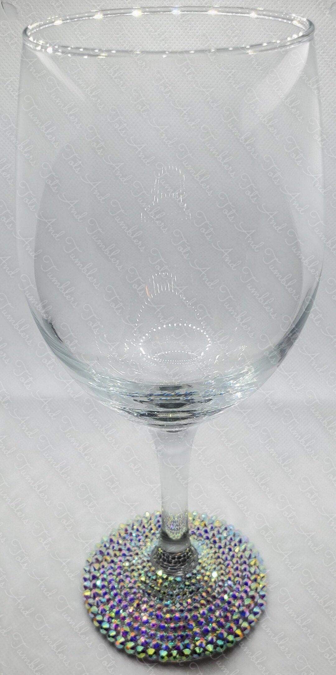 Crystal glass short stemmed big belly wine glass for home