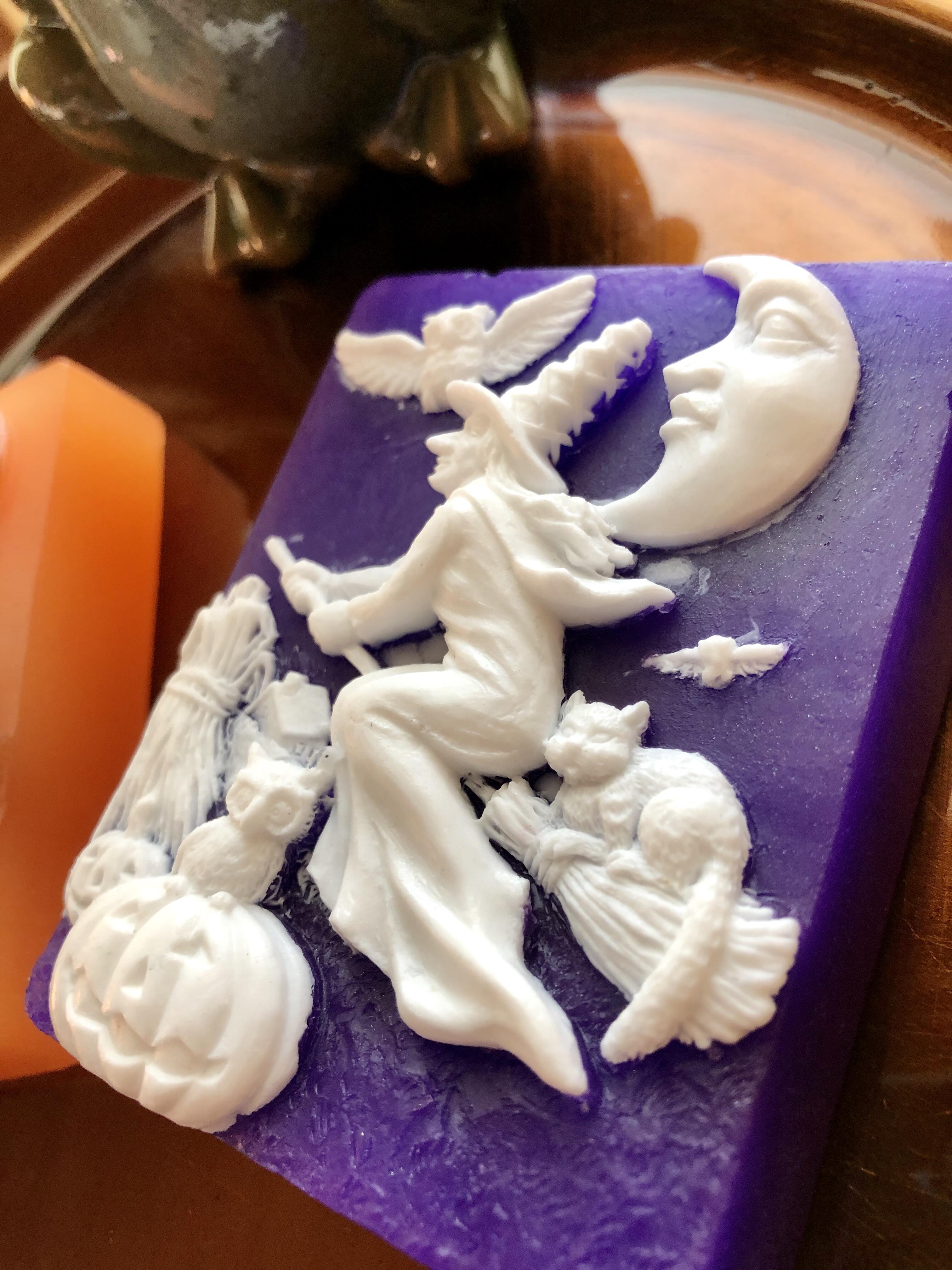 Sorceress Witch Soap, Halloween Decor Soap, Autumn Soap, Fall Soap