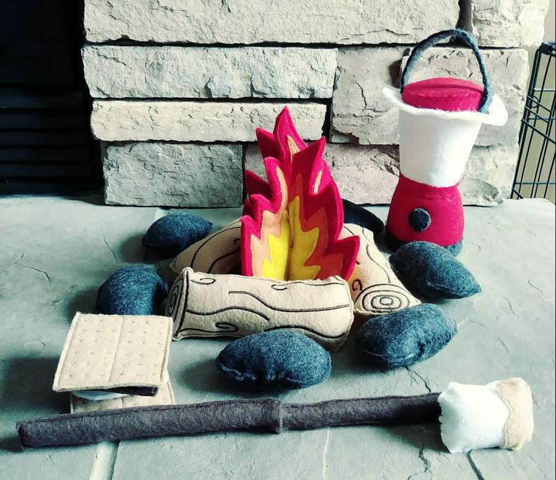 Fun & Games Baby & Toddler Toys Felt Campfire with lantern play