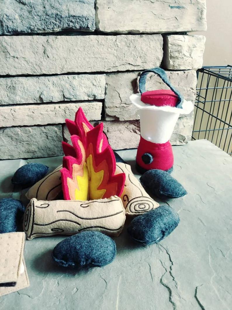 plush camp fire