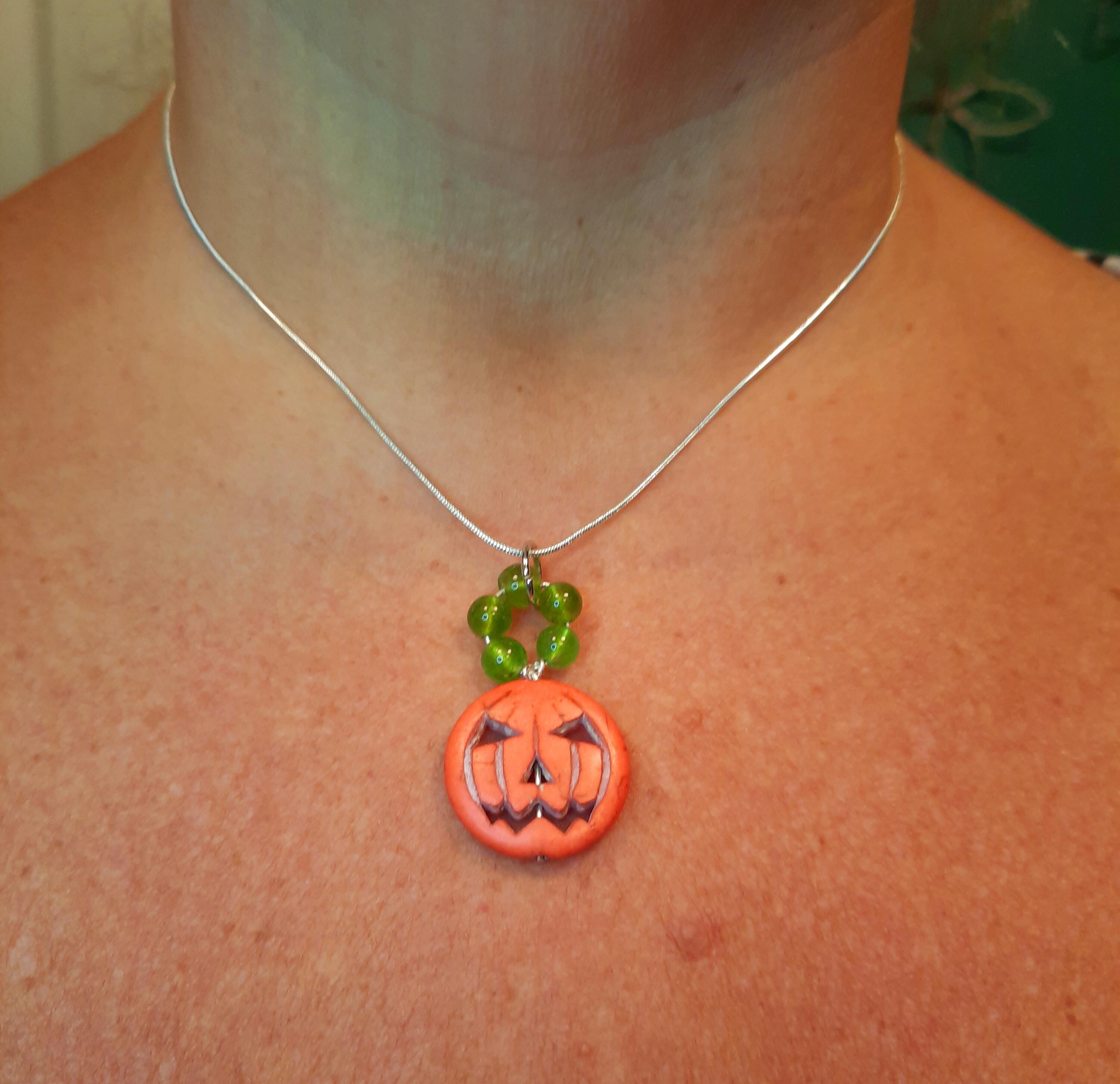 Pumpkin Pendant Necklace