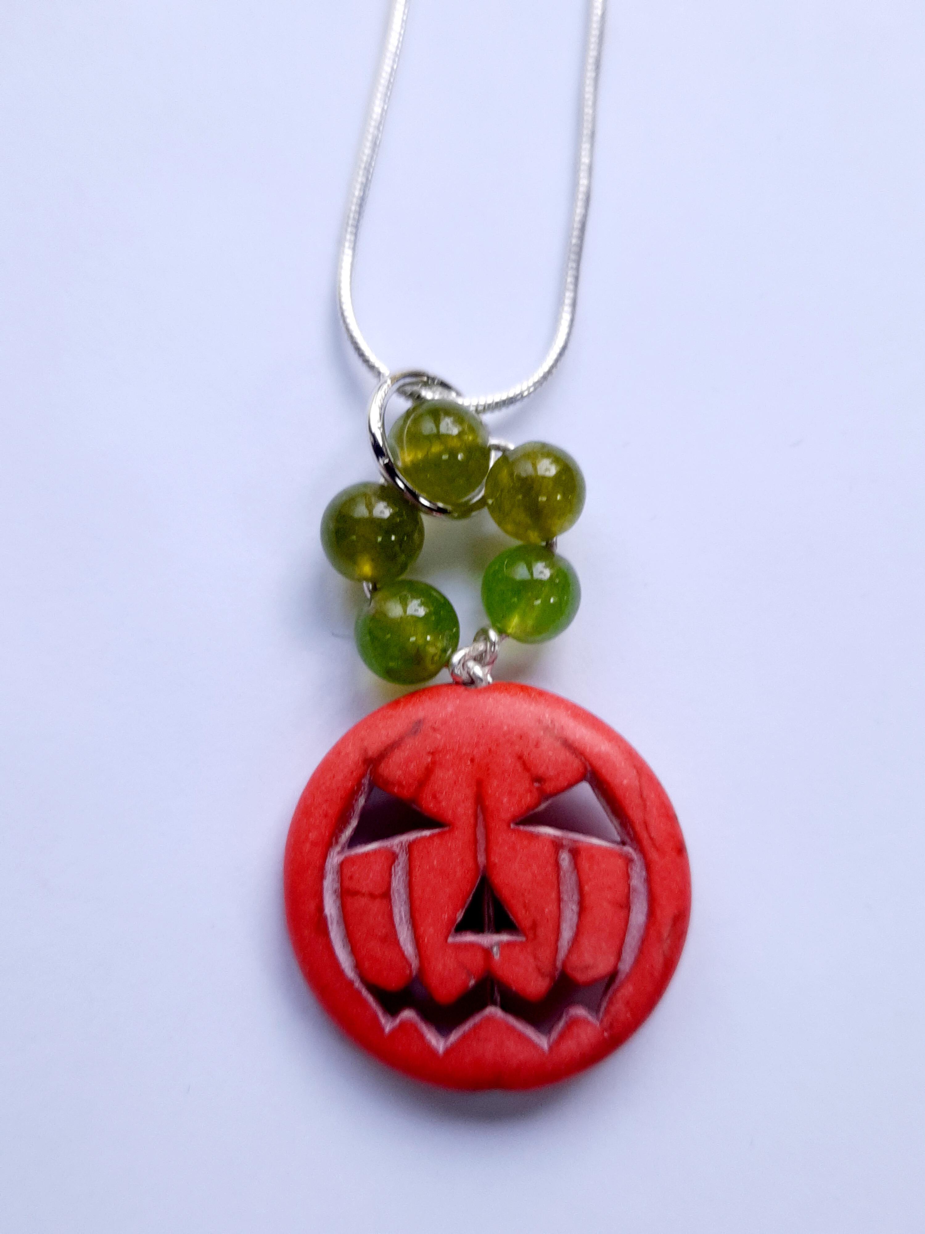 Pumpkin Pendant Necklace