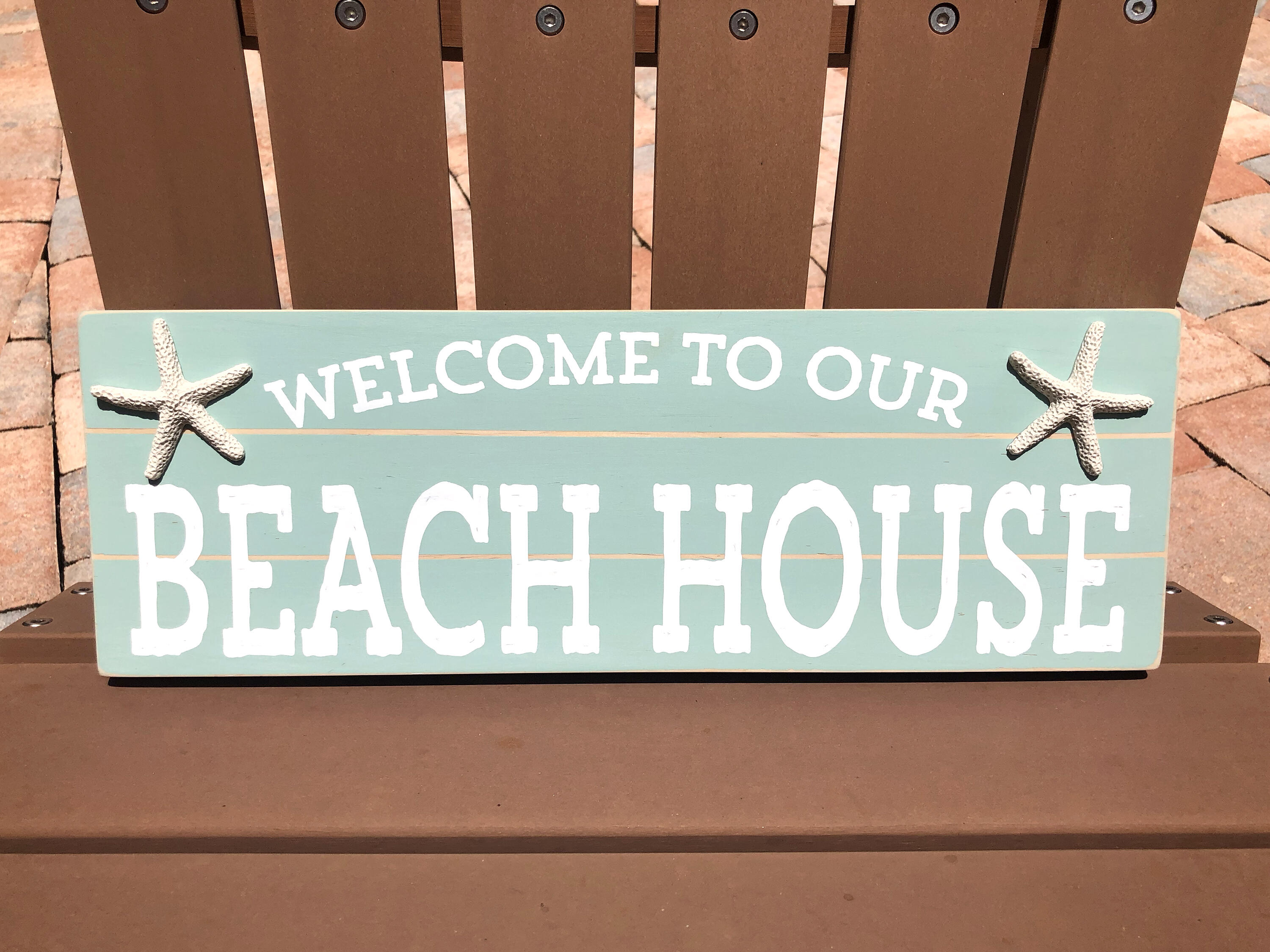 Personalized Wood Sign Shore Bird Drive Rustic Distressed Sign