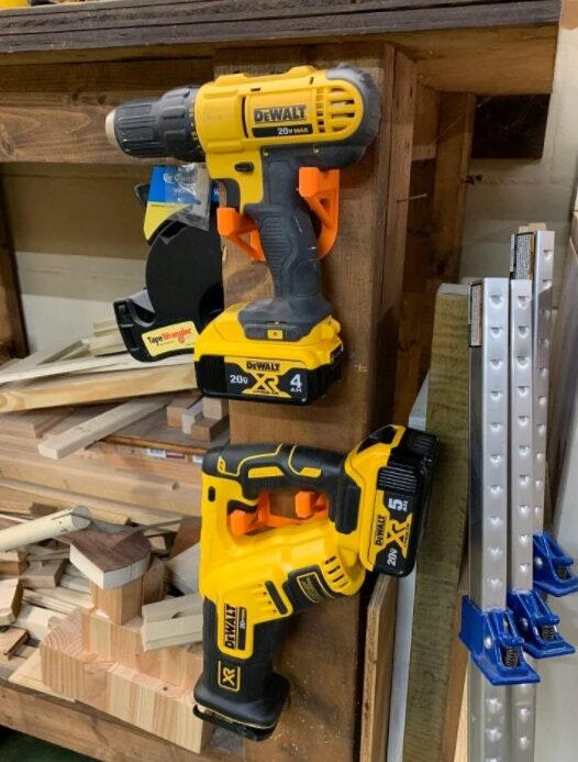 Home Living Cordless Tool Wall Mount drill driver dewalt