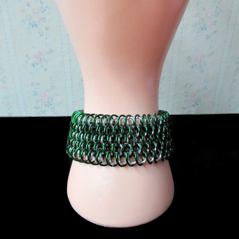 chainmaille dragonscale bracelet