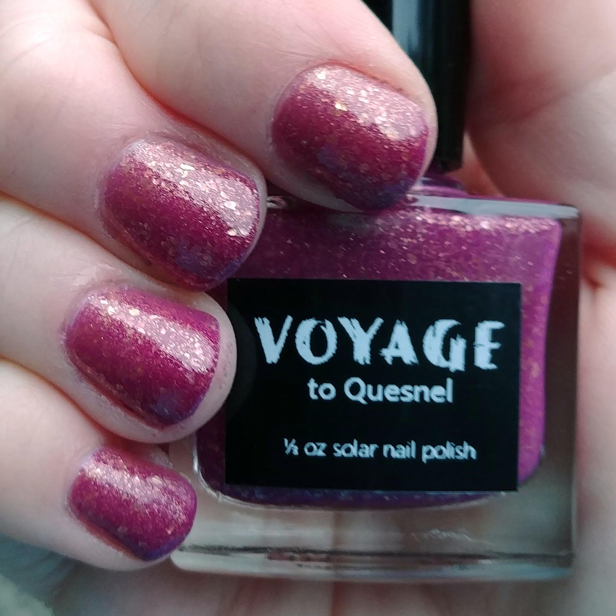 Bath & Beauty Quesnel Solar UV Reactive Indie Nail Polish, Purple