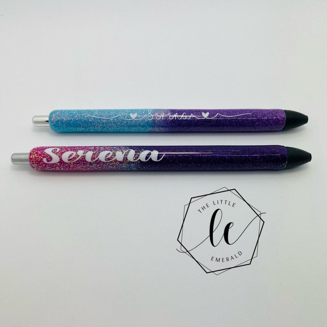 Teacher Pens Teacher Appreciation Gift Glitter Personalized Gel Pens Custom  Pens Custom Epoxy Glitter Pens Gift for Her 