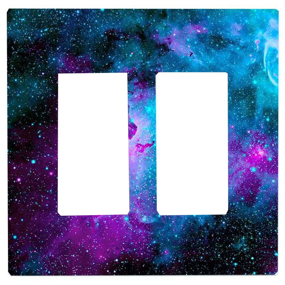 Galaxy Light Switch / Socket Surround Space Acrylic Single or Double 