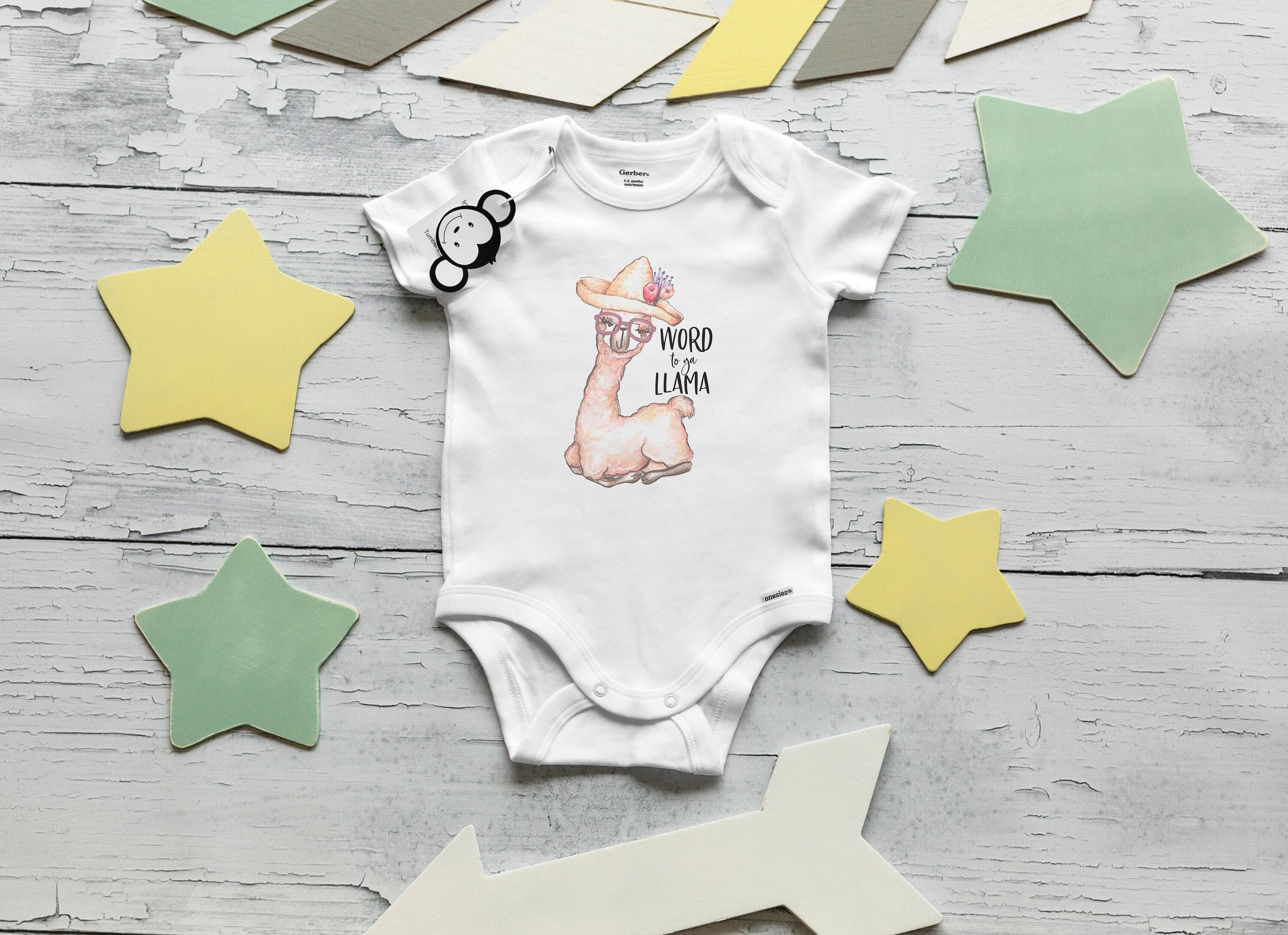 Clothing Accessories Kids Baby Baby Clothing Llama Onesie Funny Baby Onesie Word to Your Mother Baby Shower Gift Llama Baby Clothes Baby Girl Onesie Hipster Baby Clothes