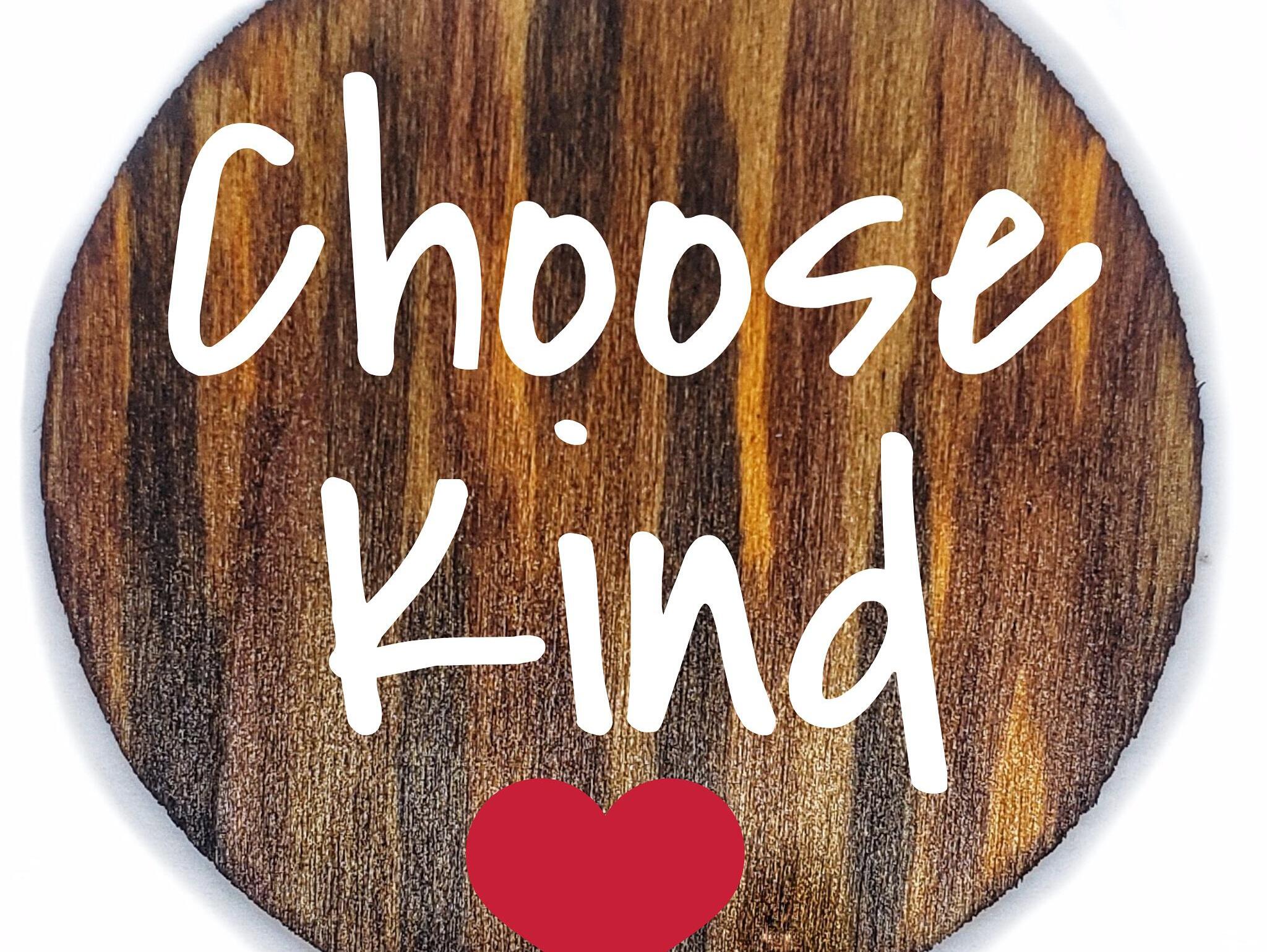 Personalized round rustic wood magnets