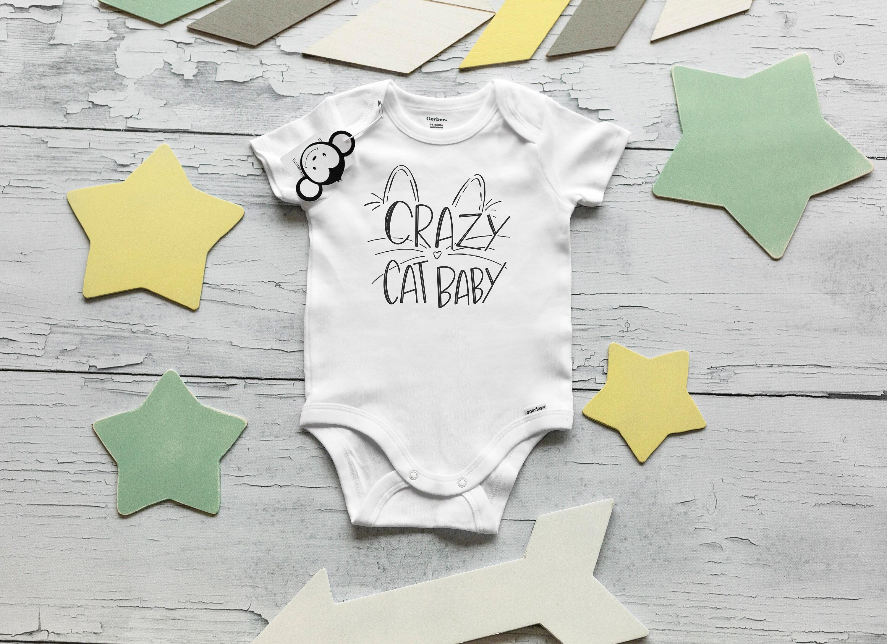 Crazy cat baby onesie best sale