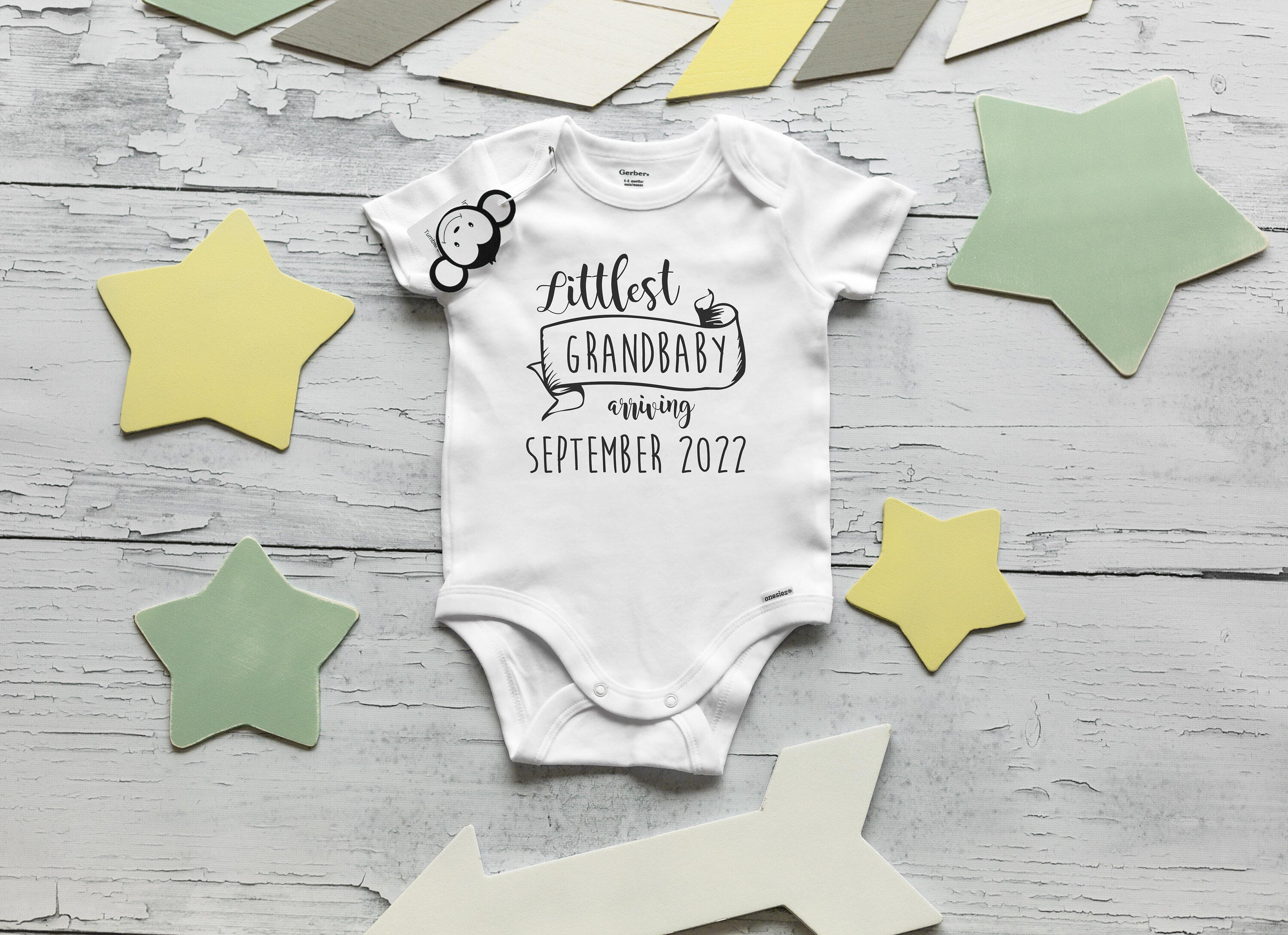 Pregnancy Announcement Baby Clothes - Birth Reveal Baby Onesie - Book