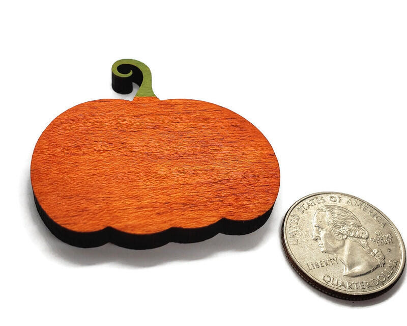 Personalized Painted Wood Pumpkin Magnet
