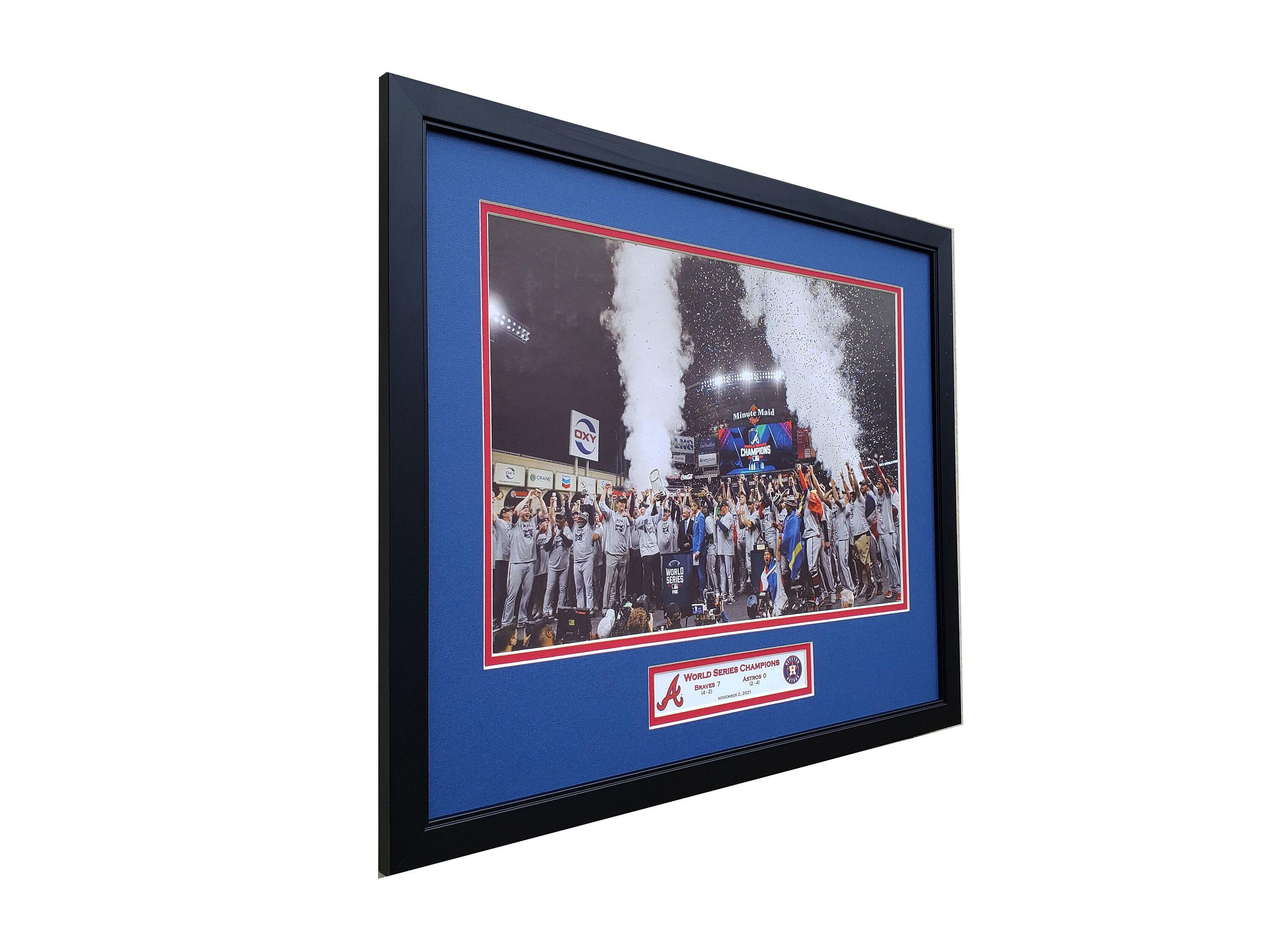 Braves 2021 World Series Champions 13x16 Custom Framed Photo