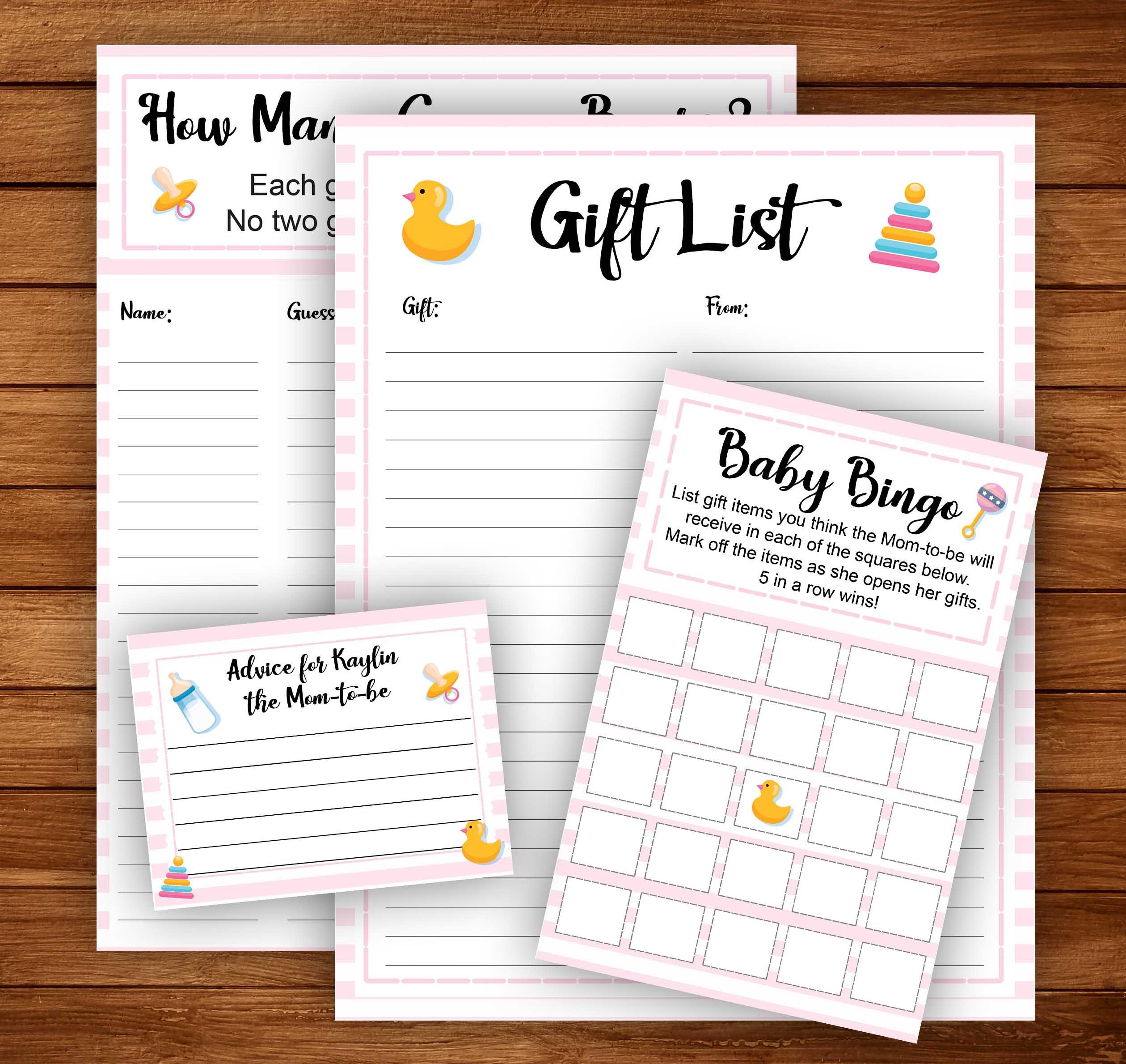 Home & Living :: Baby & Kids :: Baby Shower Bundle Printable