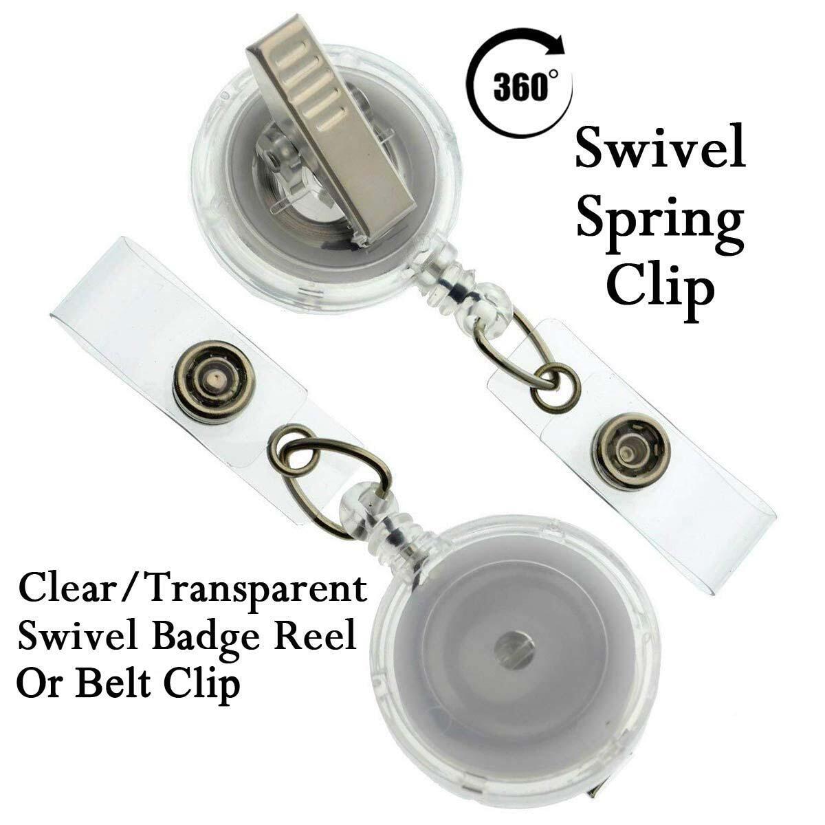 Clear Swivel or Belt Clip