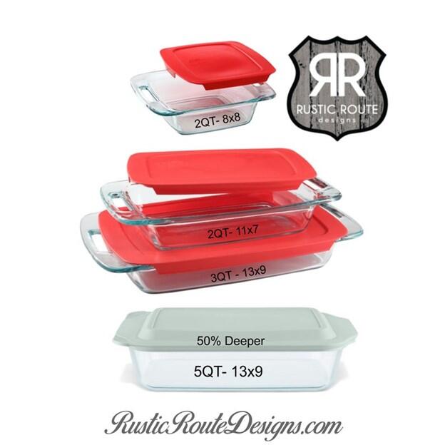 Pyrex Baking Dish, Deep Glass, 5 qt, with Lid