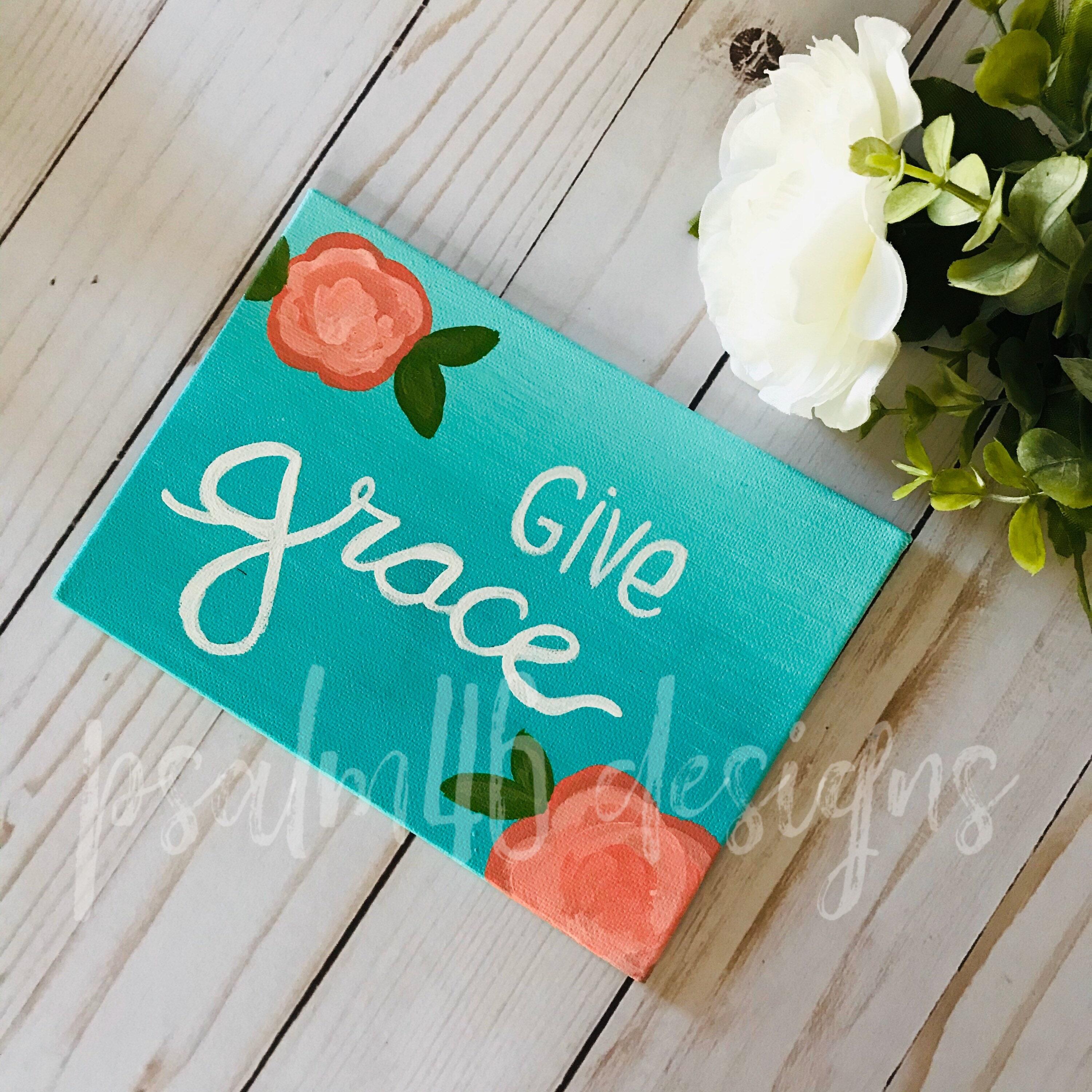 Products Acrylic Painting Canvas Board "Give Grace"