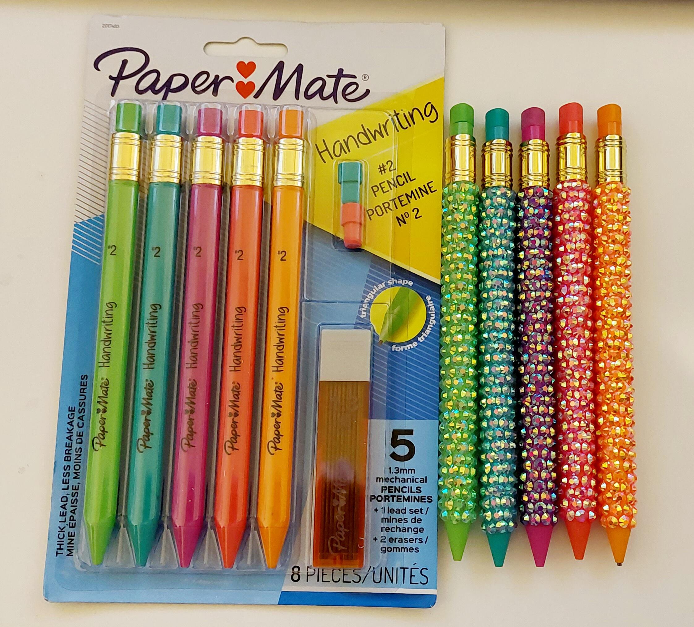 Paper Mate® Handwriting Mechanical Pencil Set, #2 Lead, 1.3 mm, Assorted  Colors, Pack Of 5 Pencils