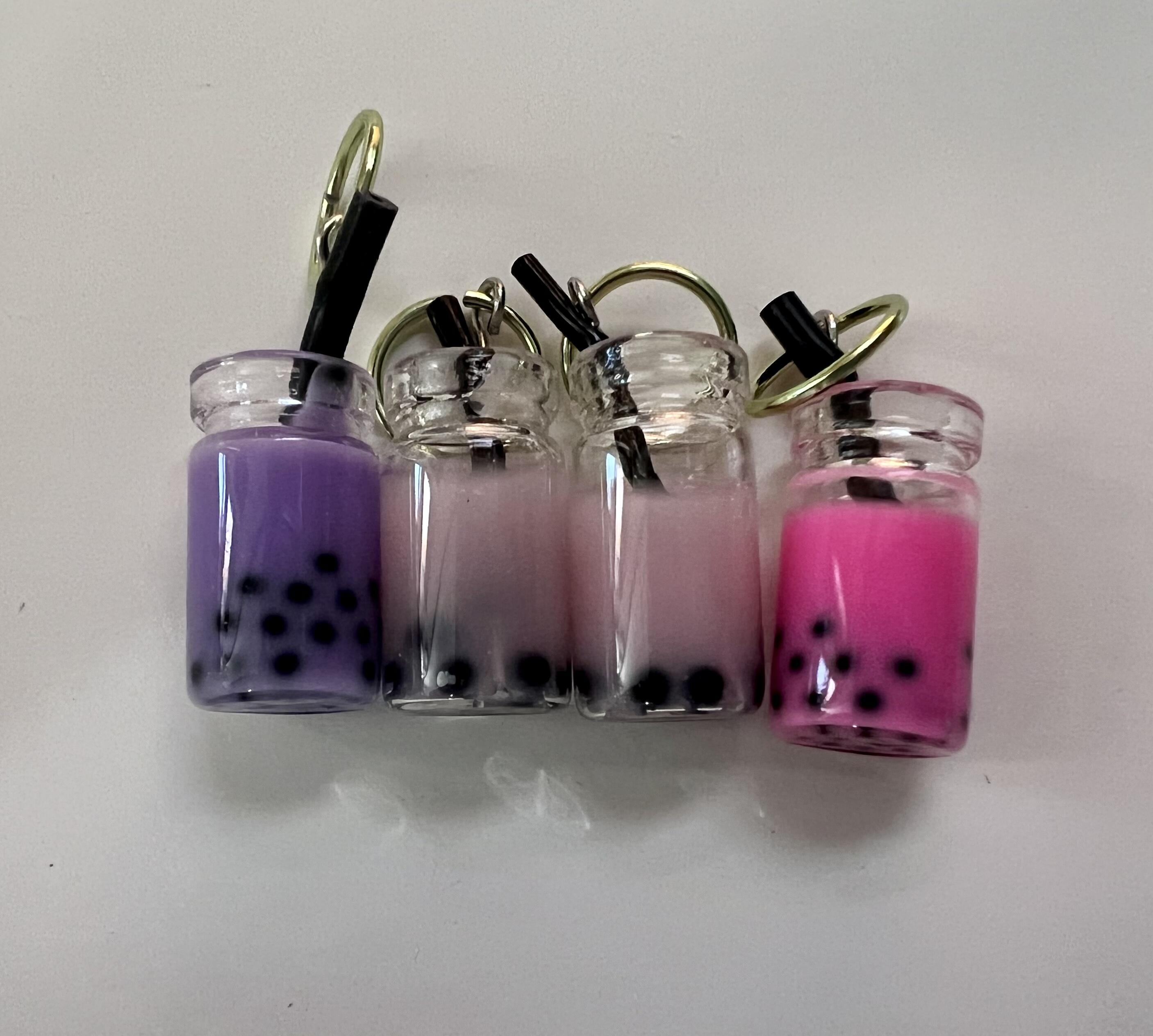 Bubble tea stitch markers in variety of colors