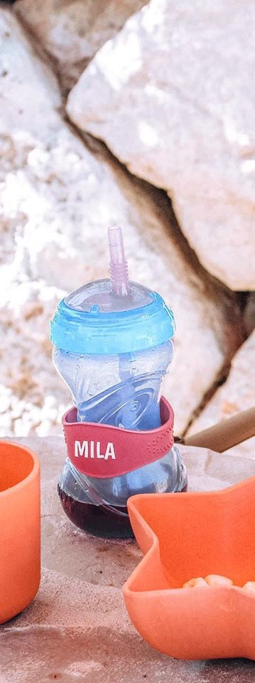 Personalized Baby Bottle Labels - Sippy Cup Name Labels - Custom Name Label- Personalized Cup Band- Dishwasher Safe Label - 3 Pack with Name