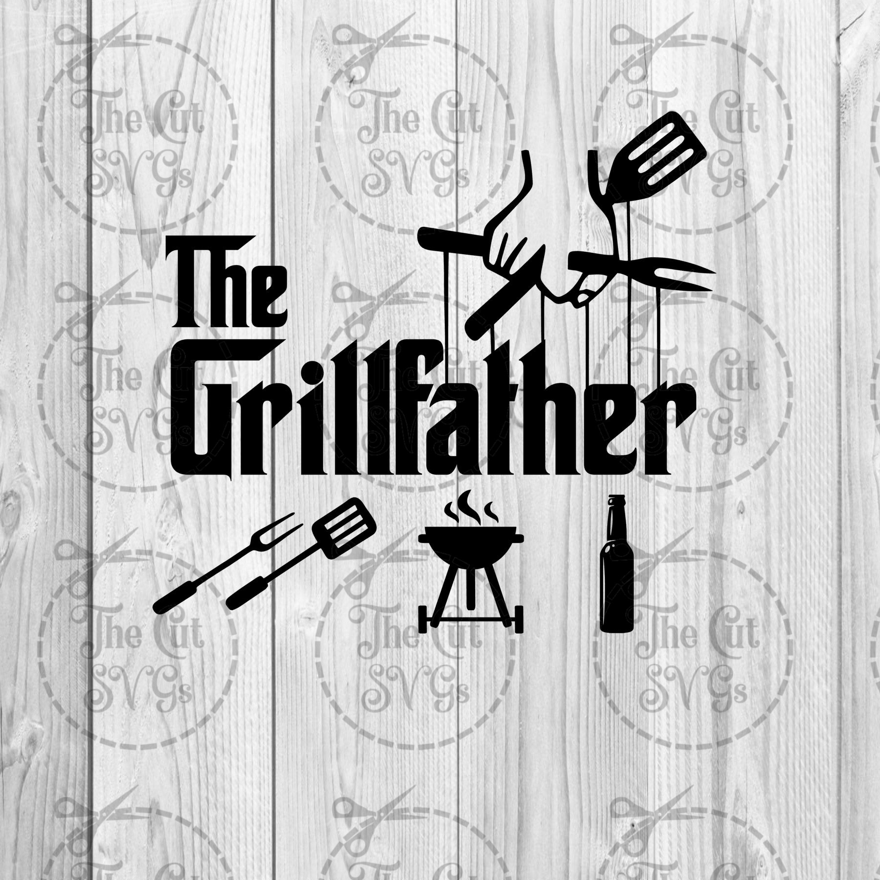 Download Handmade Supplies Clip Art Image Files The Grillfather Svg Dad Svg The Grill Father Svg Fathers Day Svg Grill Master Svg Cricut Silhouette Svg Instant Download Svg SVG, PNG, EPS, DXF File