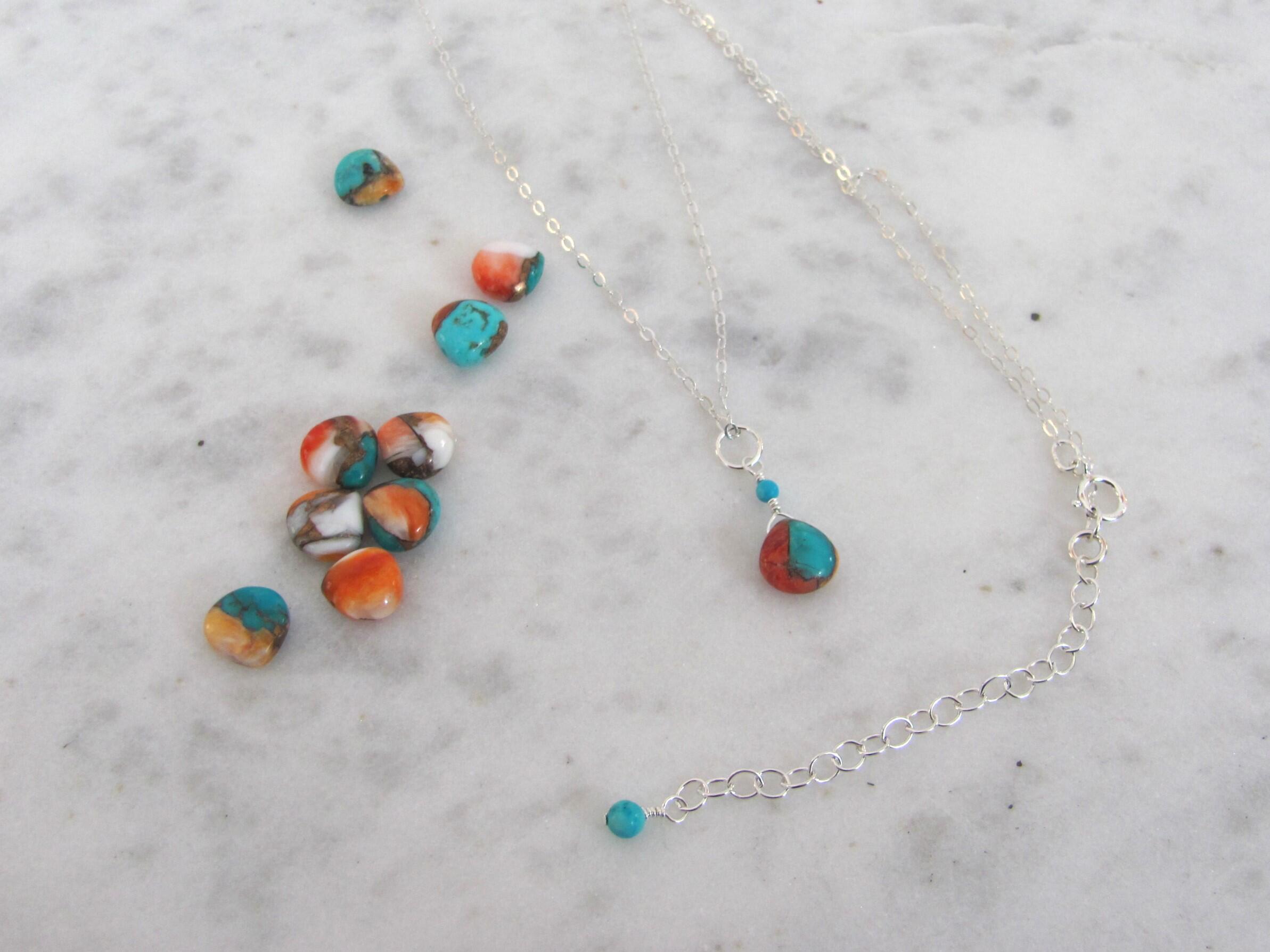 Oyster Copper Turquoise Necklace with Extender