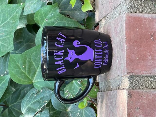 Purple and Black Halloween Mug