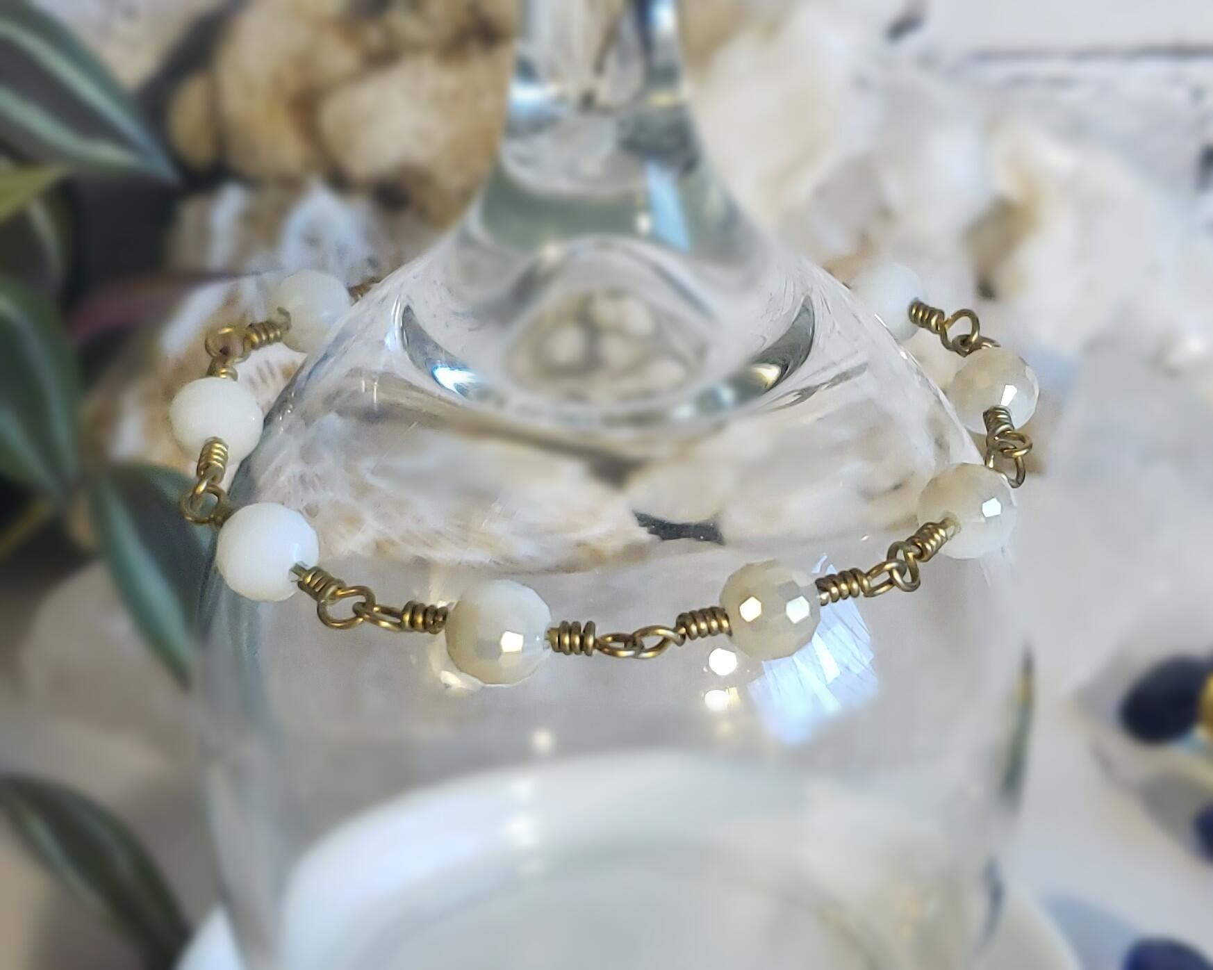 Brass Crystal Bracelet