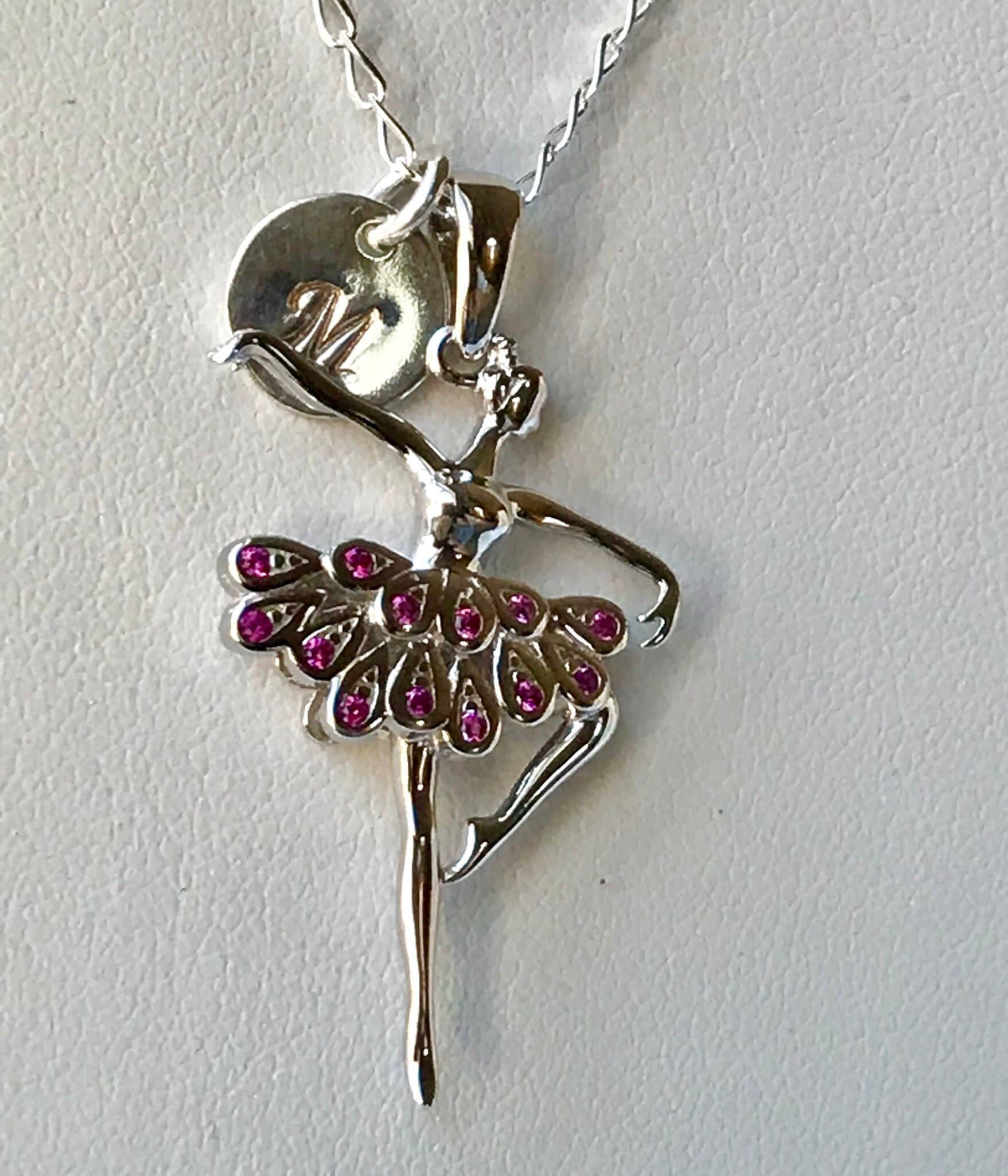 ★ROSEMONT★ SILVER Petit Etoile (Dancing Jewelry) Necklace Jewelry :: Necklaces :: Sterling Silver Initial Tap Dancing