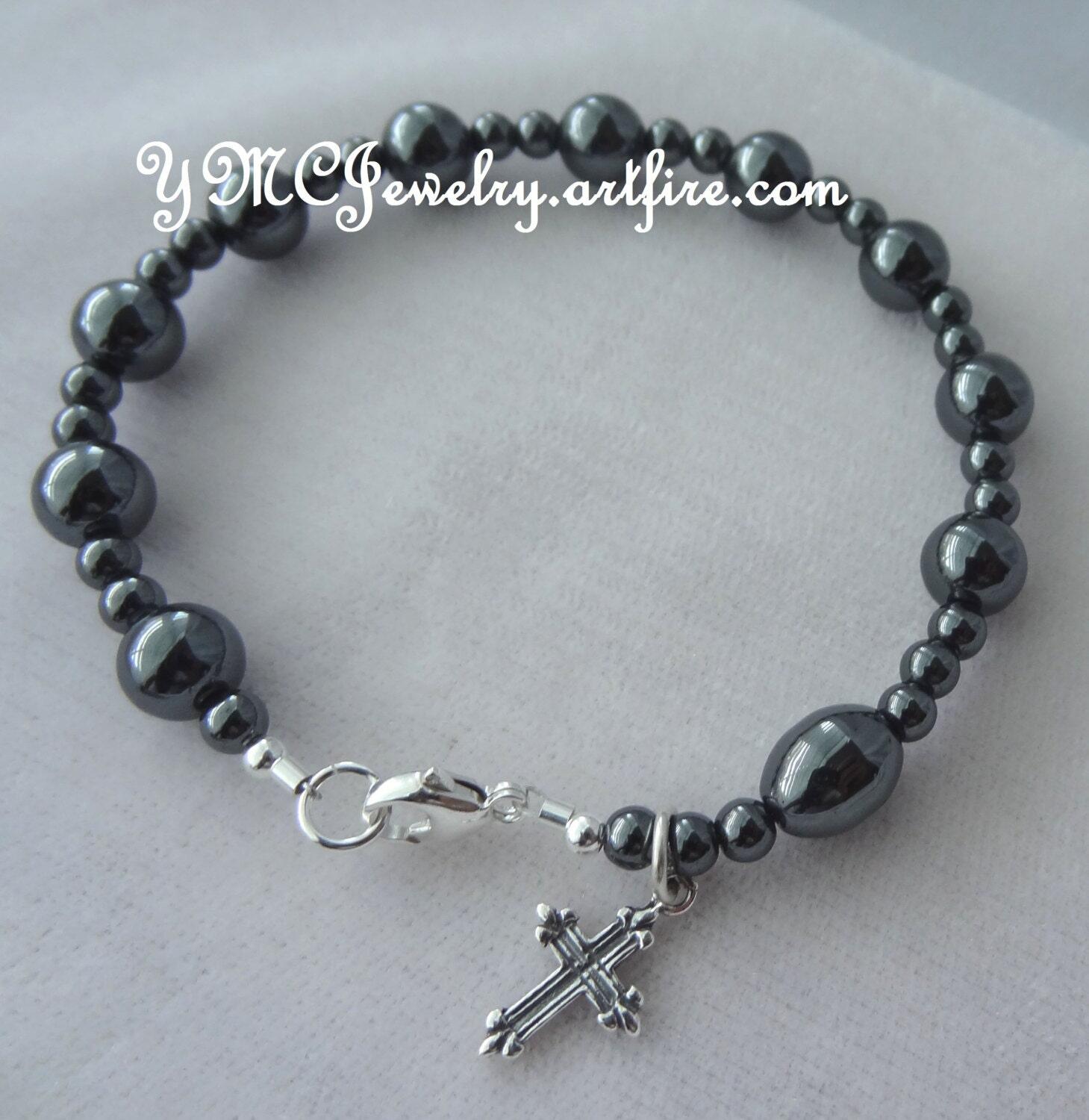 Rosary bracelet hot sale for guys