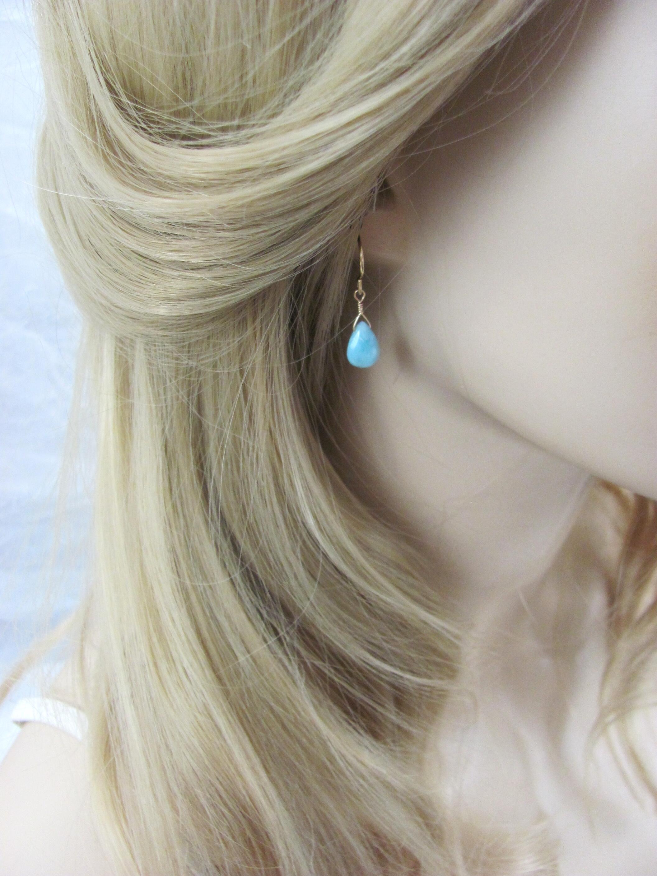 larimar earrings