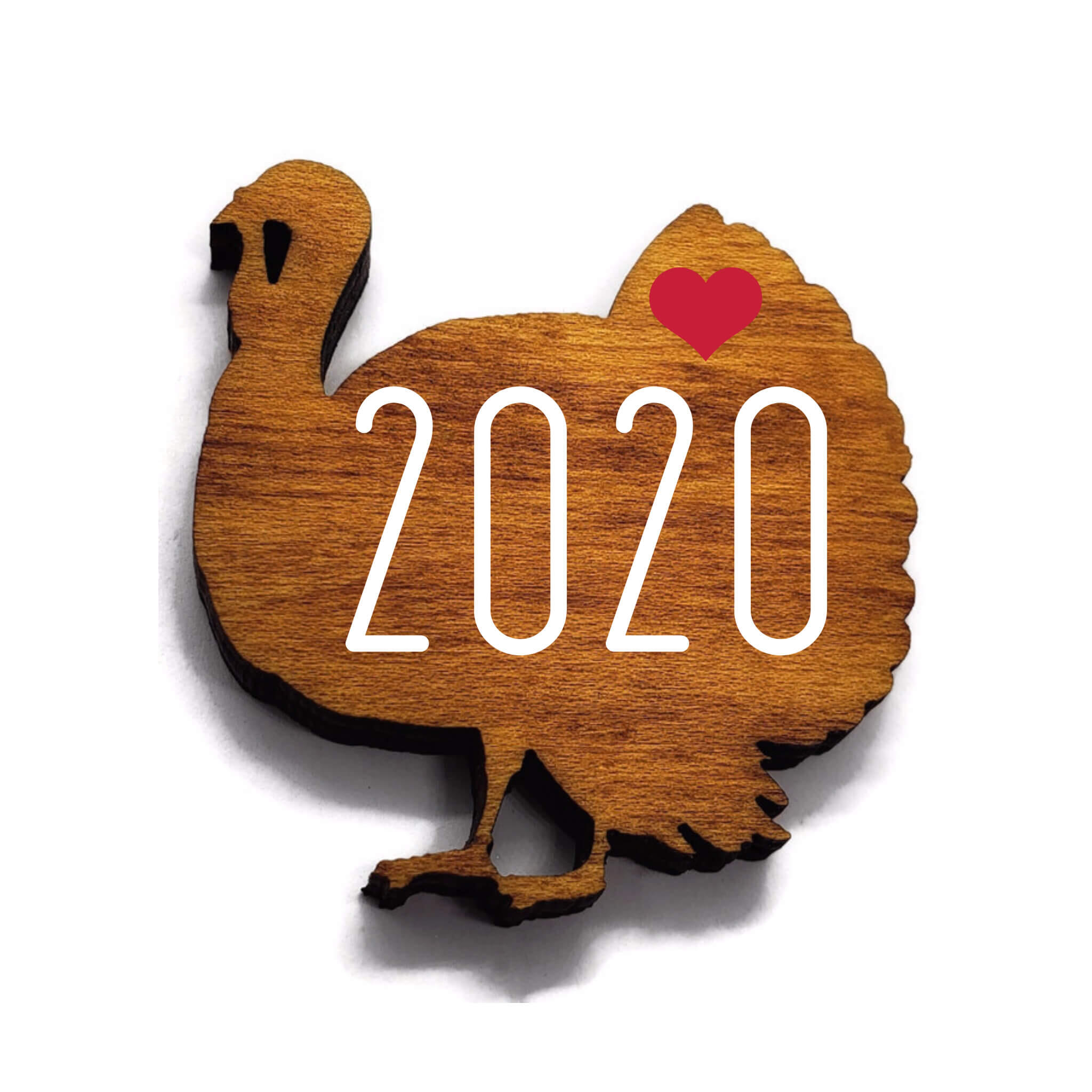 Personalized Wood Turkey Magnet
