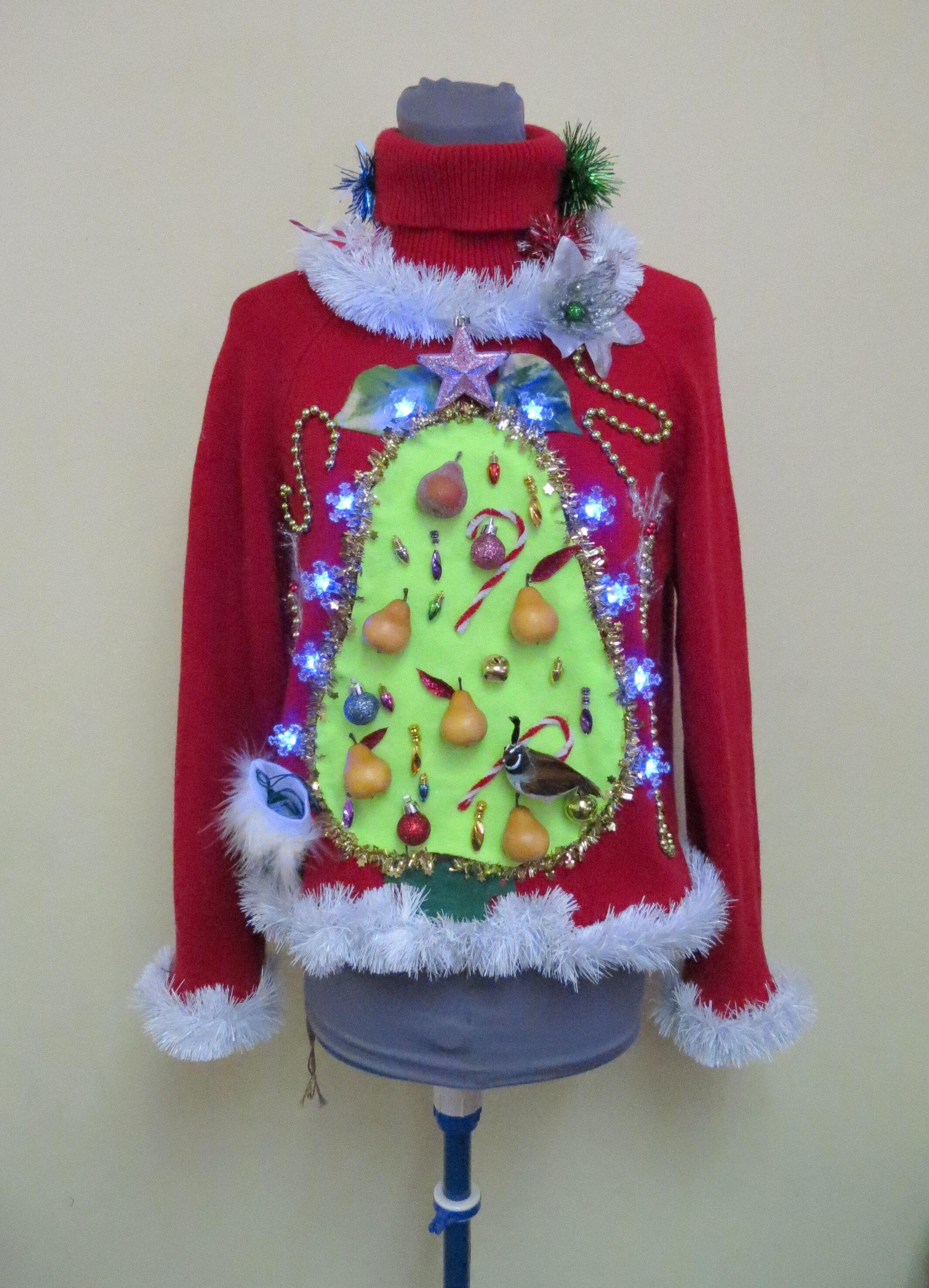 Ugly christmas sweater with on sale garland