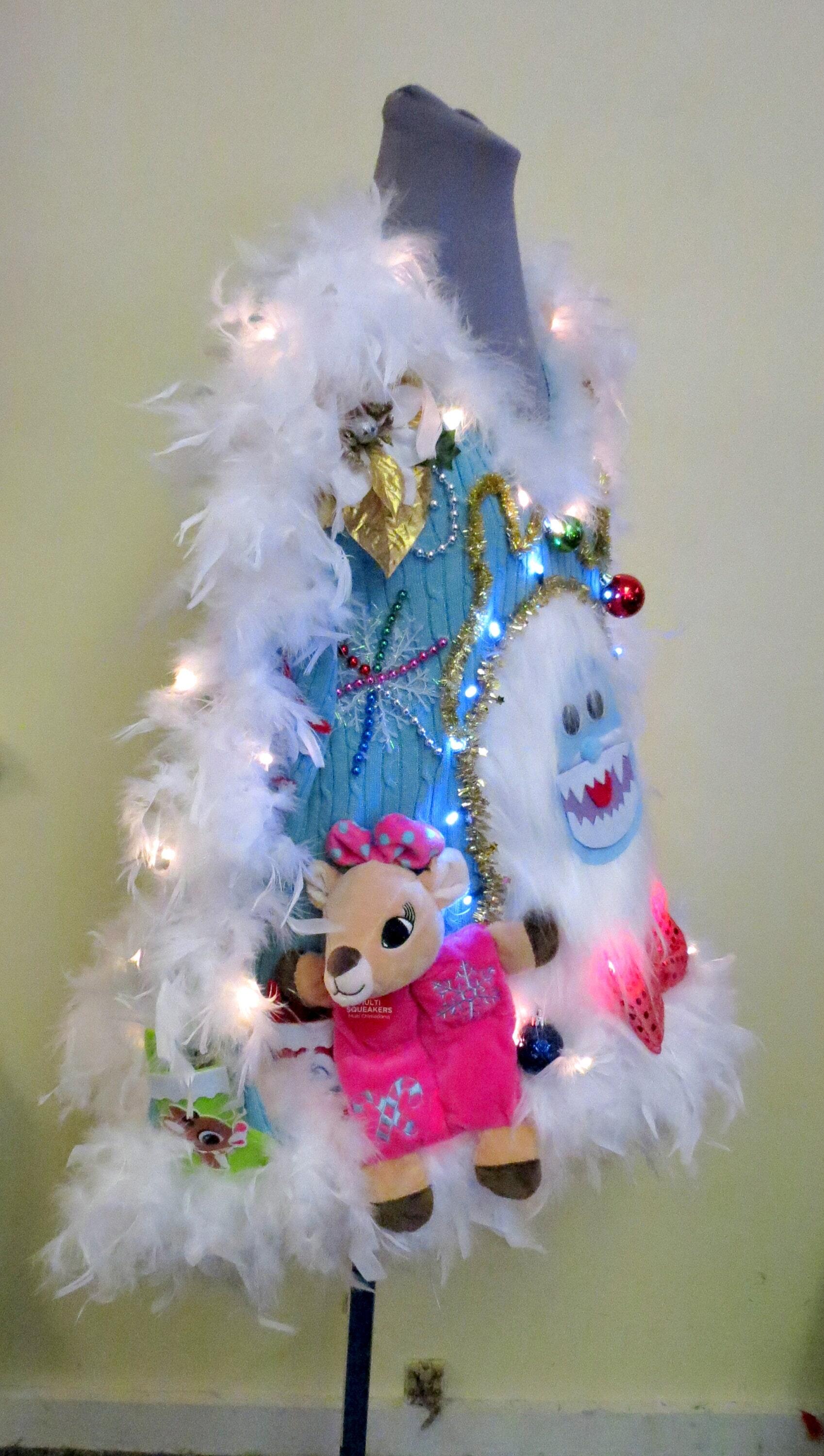 Abominable Snowman Christmas Tree Topper Personalized Yeti Custom