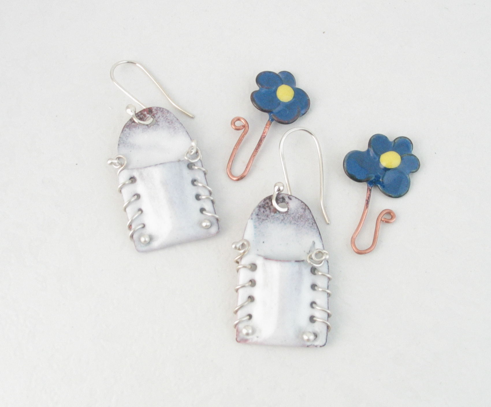 Pocket Posy Forget Me Not Earrings