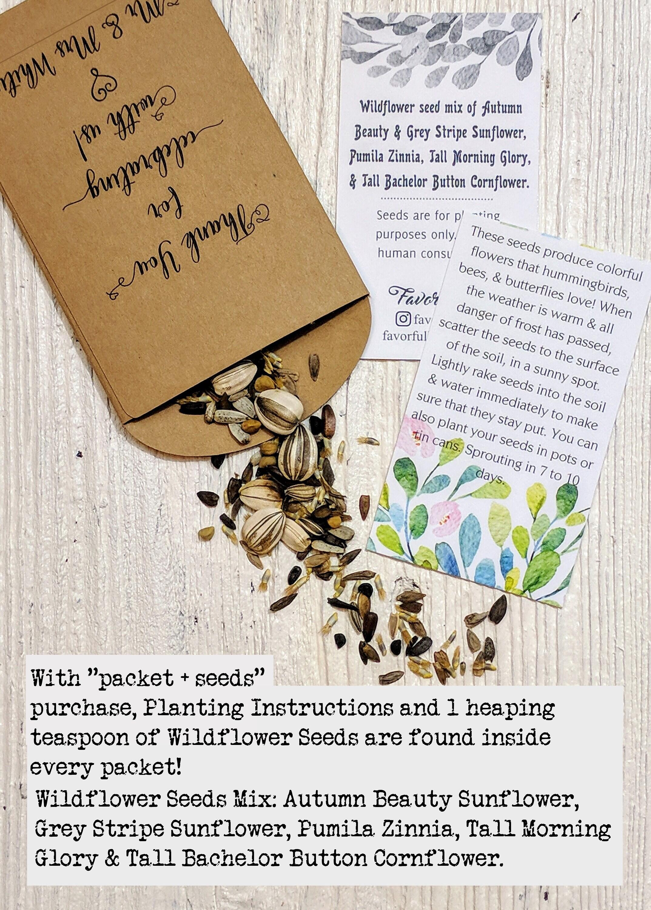 Handmade Paper for Wedding Invitations - Wildflower Seeds