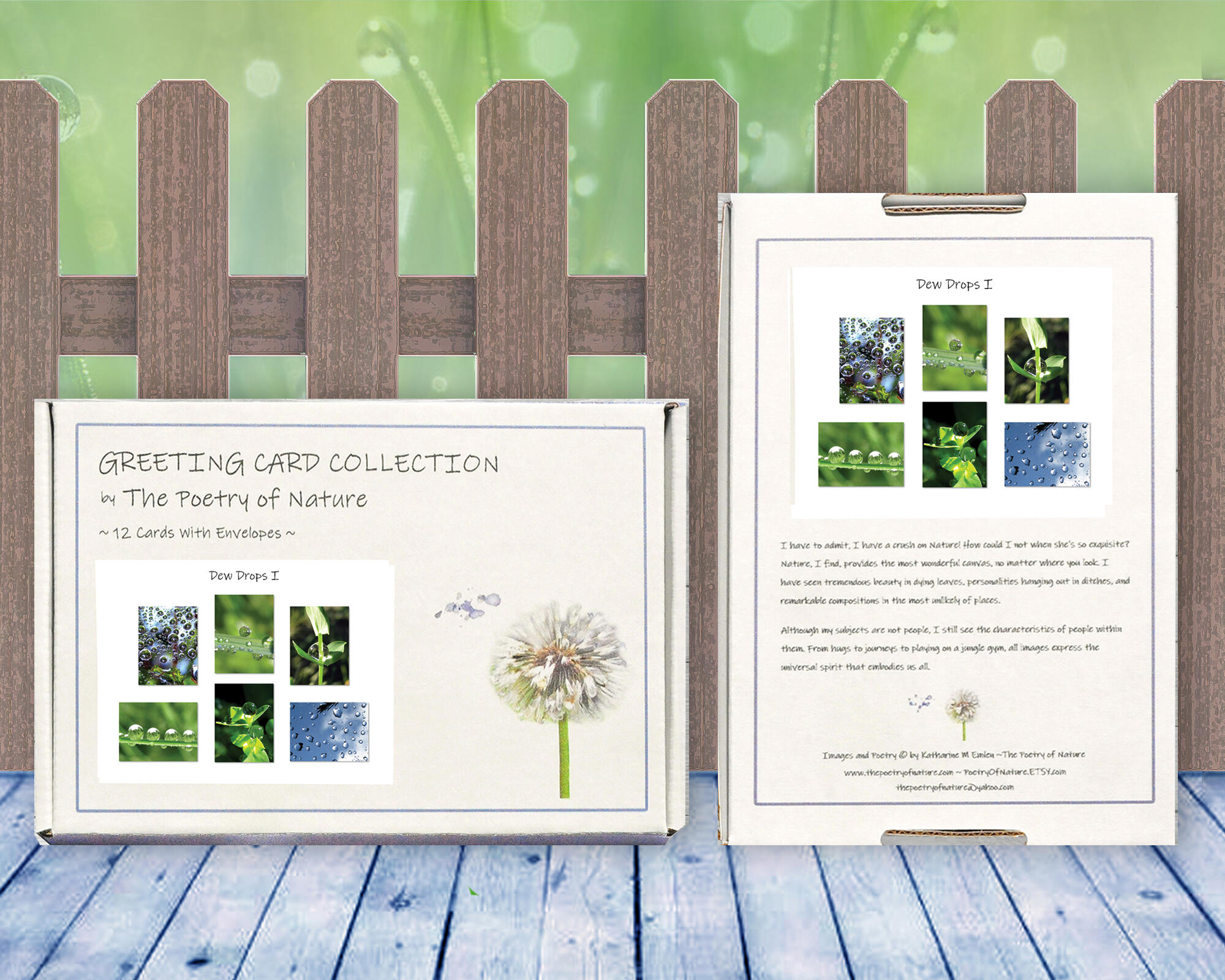 Dew Drops I - Greeting Card Collection by The Poetry of Nature
