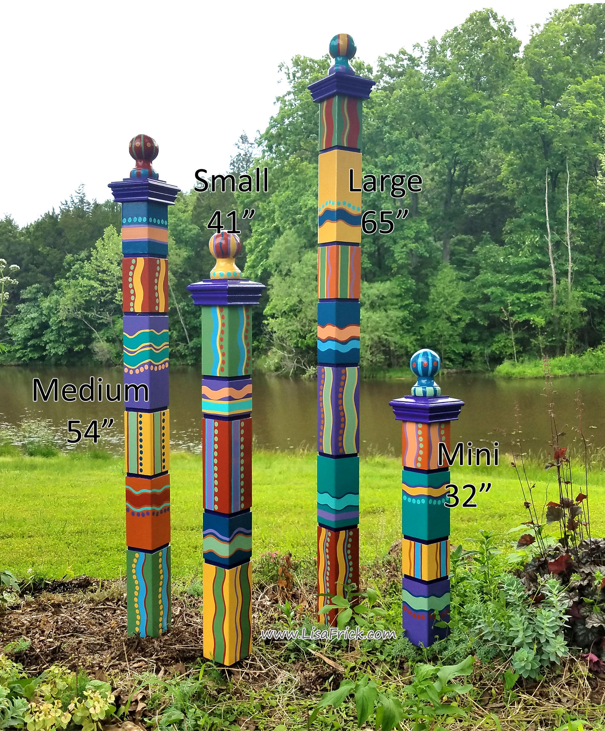 garden pole art