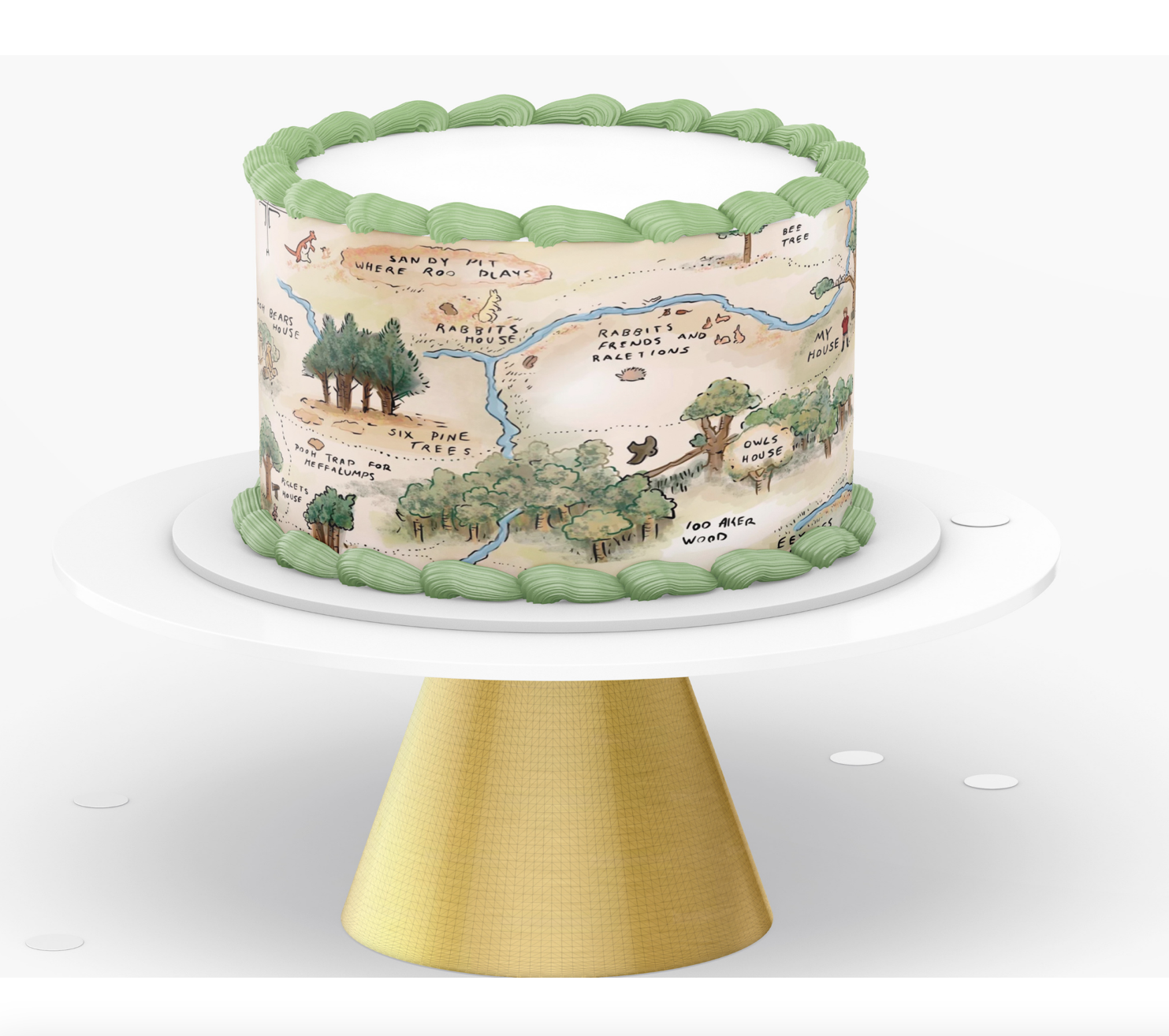 Cake Topper, Cake Decoration - Bear Winnie the Pooh – Rampant Cake