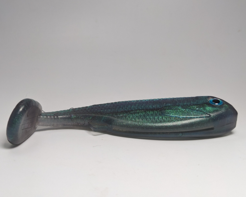 5 inch Paddle Tail Swimbait 3pk- Blue Shiner