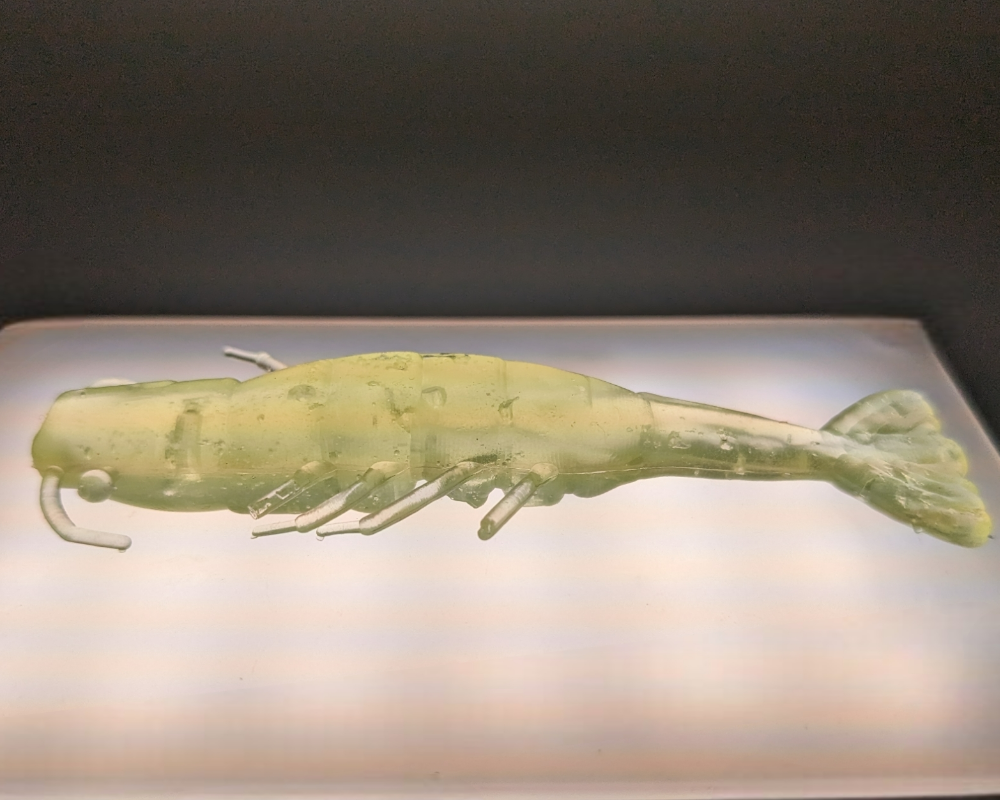 Mairbeon 1Pc 75mm Soft Plastic Lifelike Simulation Shrimp Glow in The Dark  Fishing Lure 