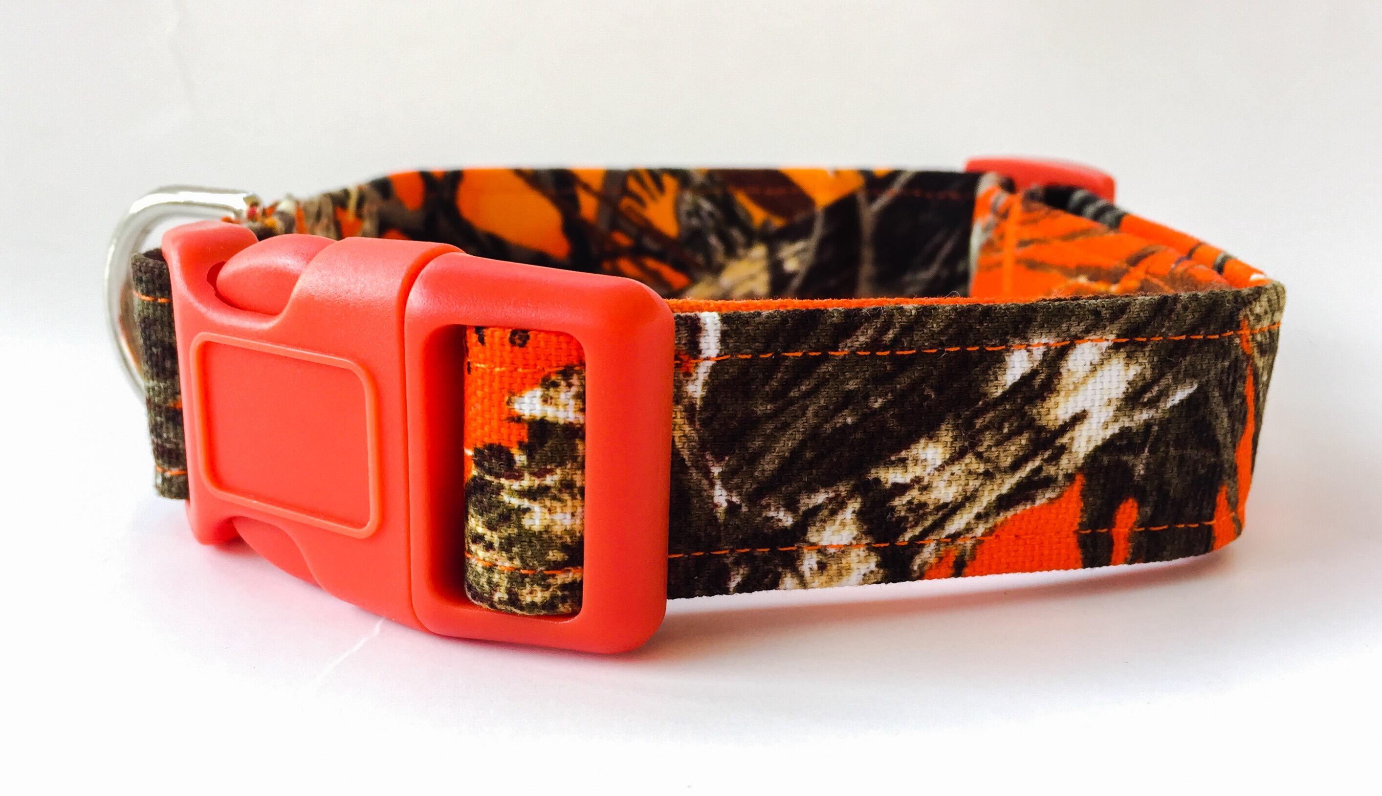 Products :: Orange Camouflage Dog Collar