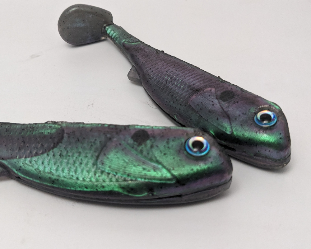 Fun & Games :: Sports & Outdoor :: Boating & Fishing :: 5 inch Paddle Tail  Swimbait 3pk- Baby Bass