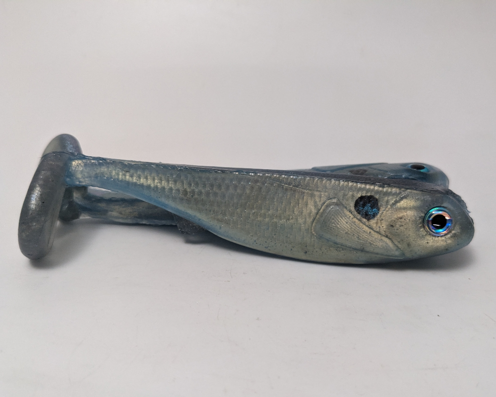 5 inch Paddle Tail Swimbait 2pk- skin pour Butter Blue