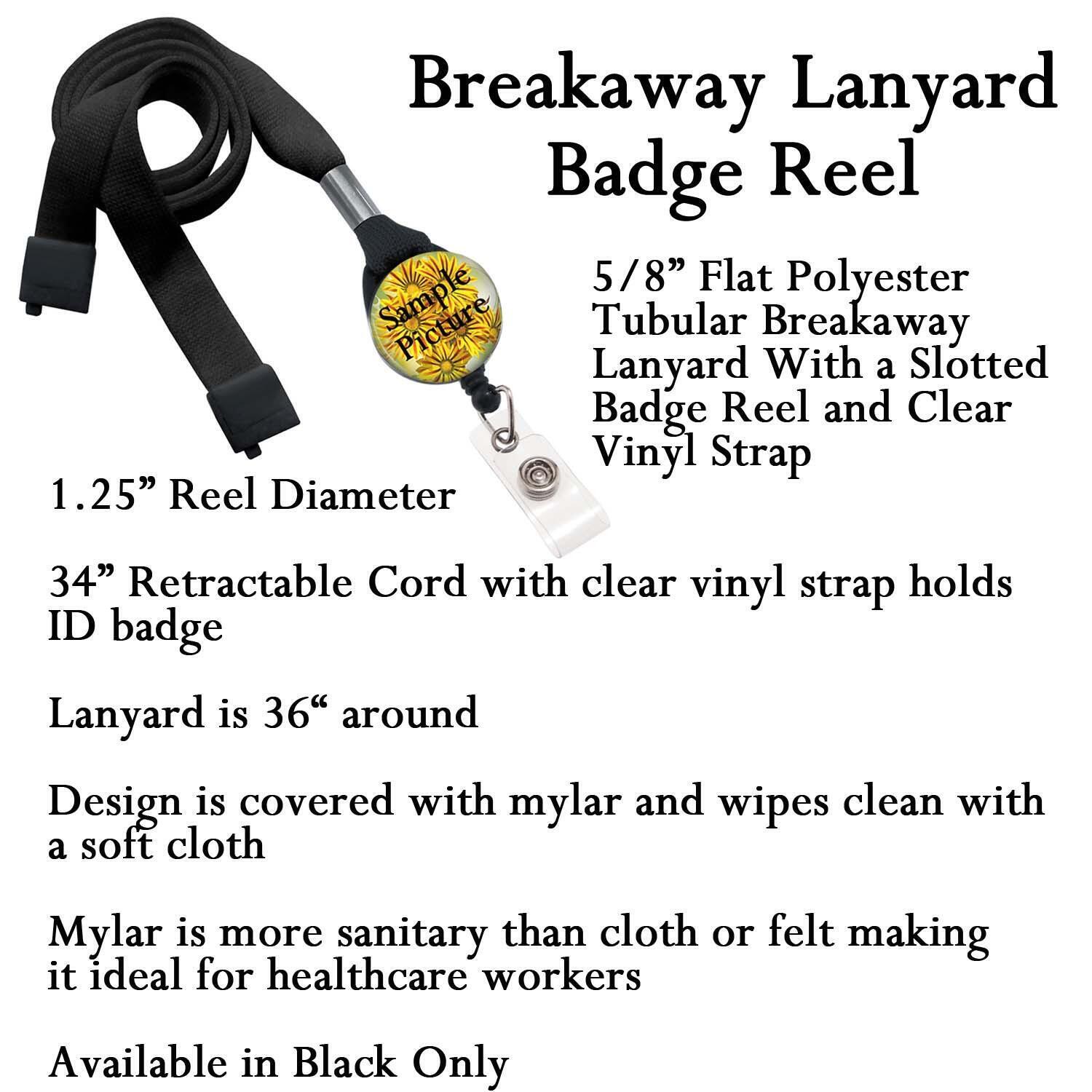 ANDGING Nurse Badge Reel Holder, Funny Blue Badge Reels Retractable for  Nurses Sweet AS D5W Salty
