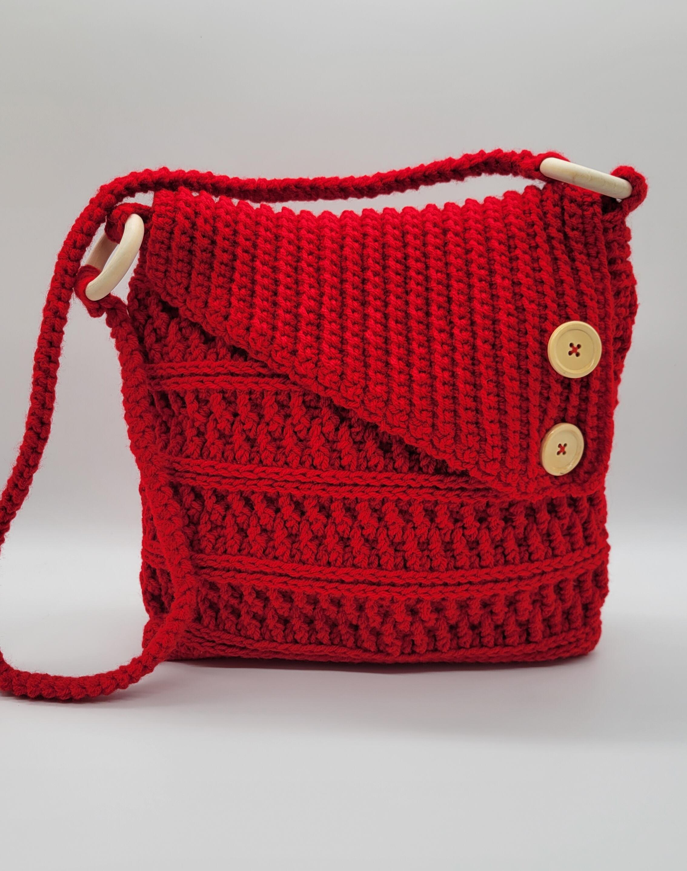 Buy Handknitted Crochet Bag, Crochet Purse Gifts for Her, Handmade Crochet  Bag, Crossbody Crochet Bag Multicolor Pattern24 at Amazon.in